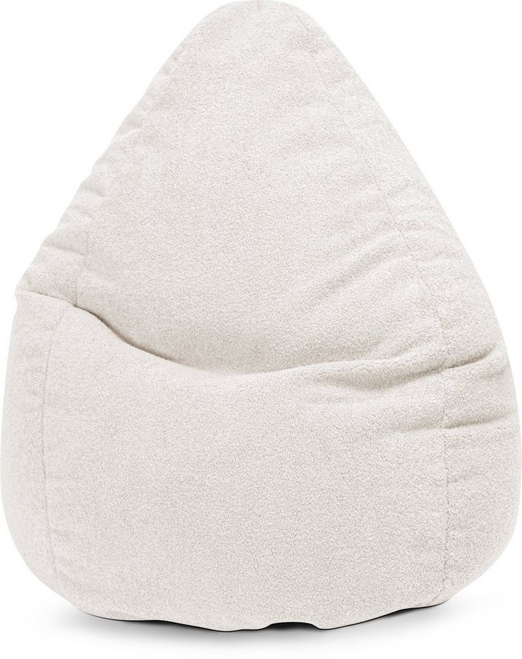 Sitting Point Sitzsack, SITTING POINT Sitzsack WOOLY Fellimitat XXL ca.  300L natur