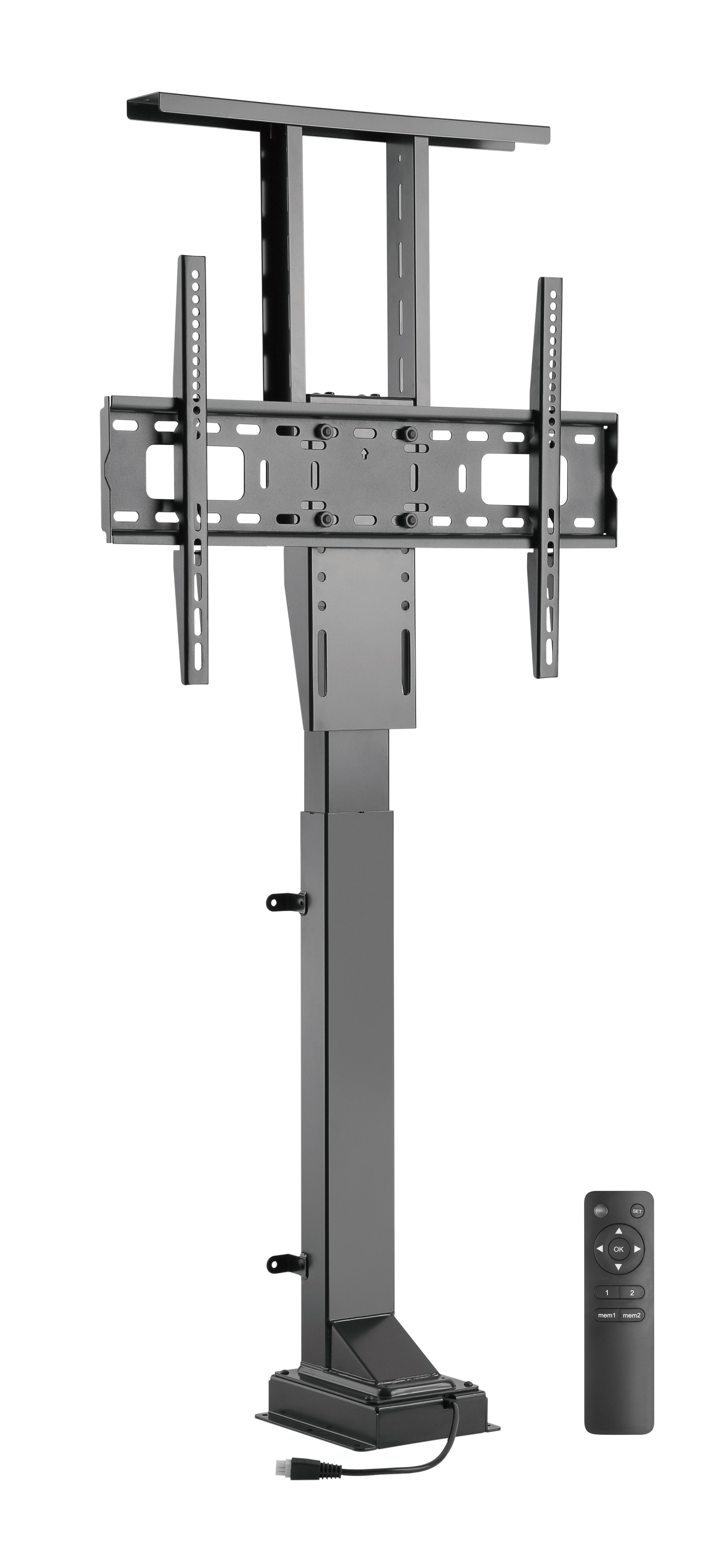 Xantron TV-Wandhalterung elektrisch TV Möbel Lift für Monitore bis 65", PREMIUM-600HE, (bis 65 Zoll, höhenverstellbar von 68cm bis 158cm)