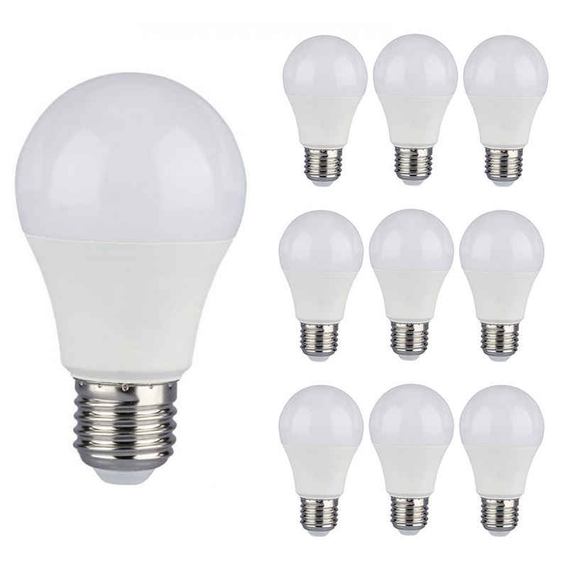 LEDOLET LED-Leuchtmittel 10er SPARSET 15W LED Lampe Birne E27 warmweiß o. tageslichtweiß, E27, 10 St., Warmweiß, Tageslichtweiß, LED integriert