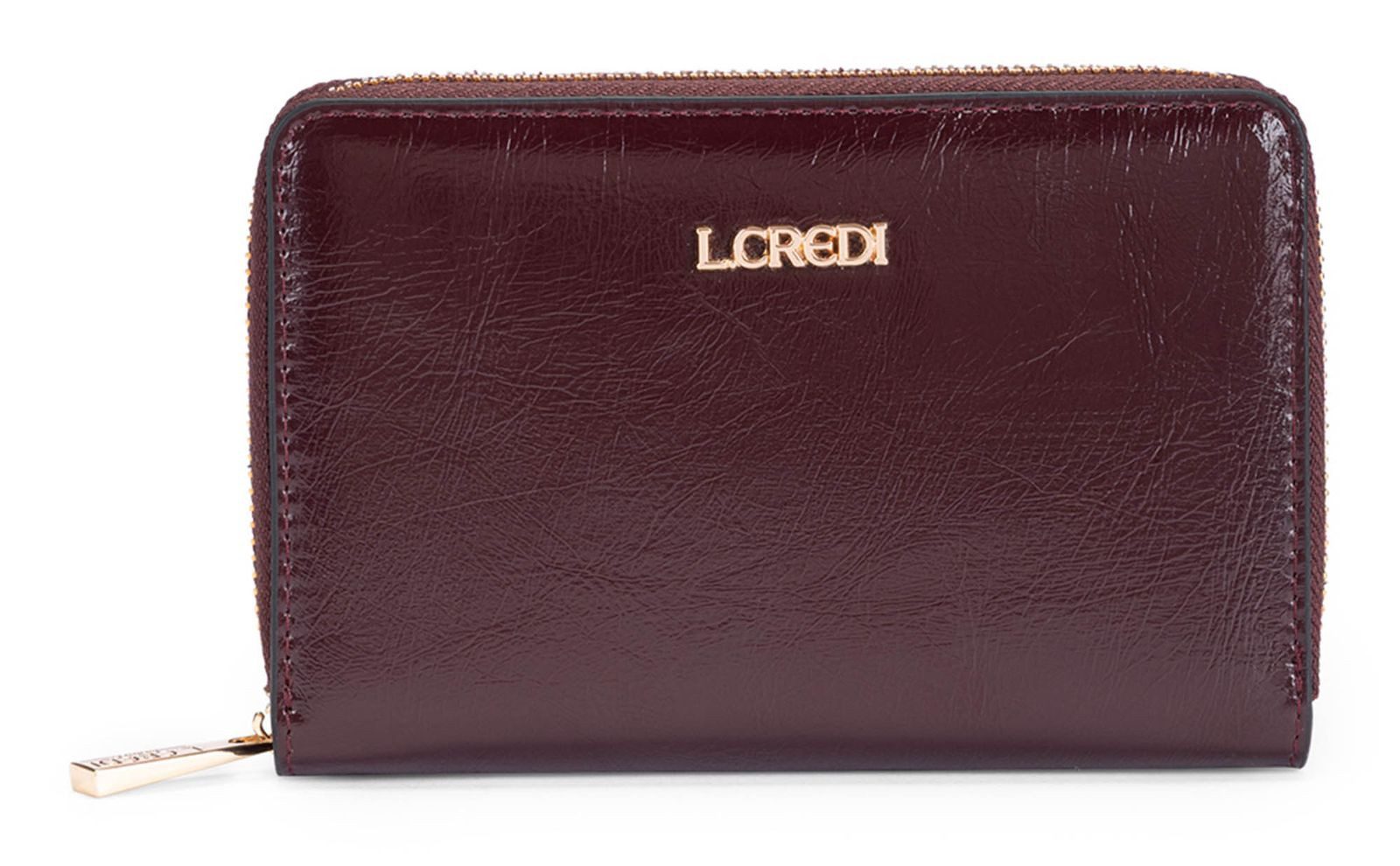 L. CREDI Geldbörse Zip Around Wallet, mit RFID-Blocker Schutz