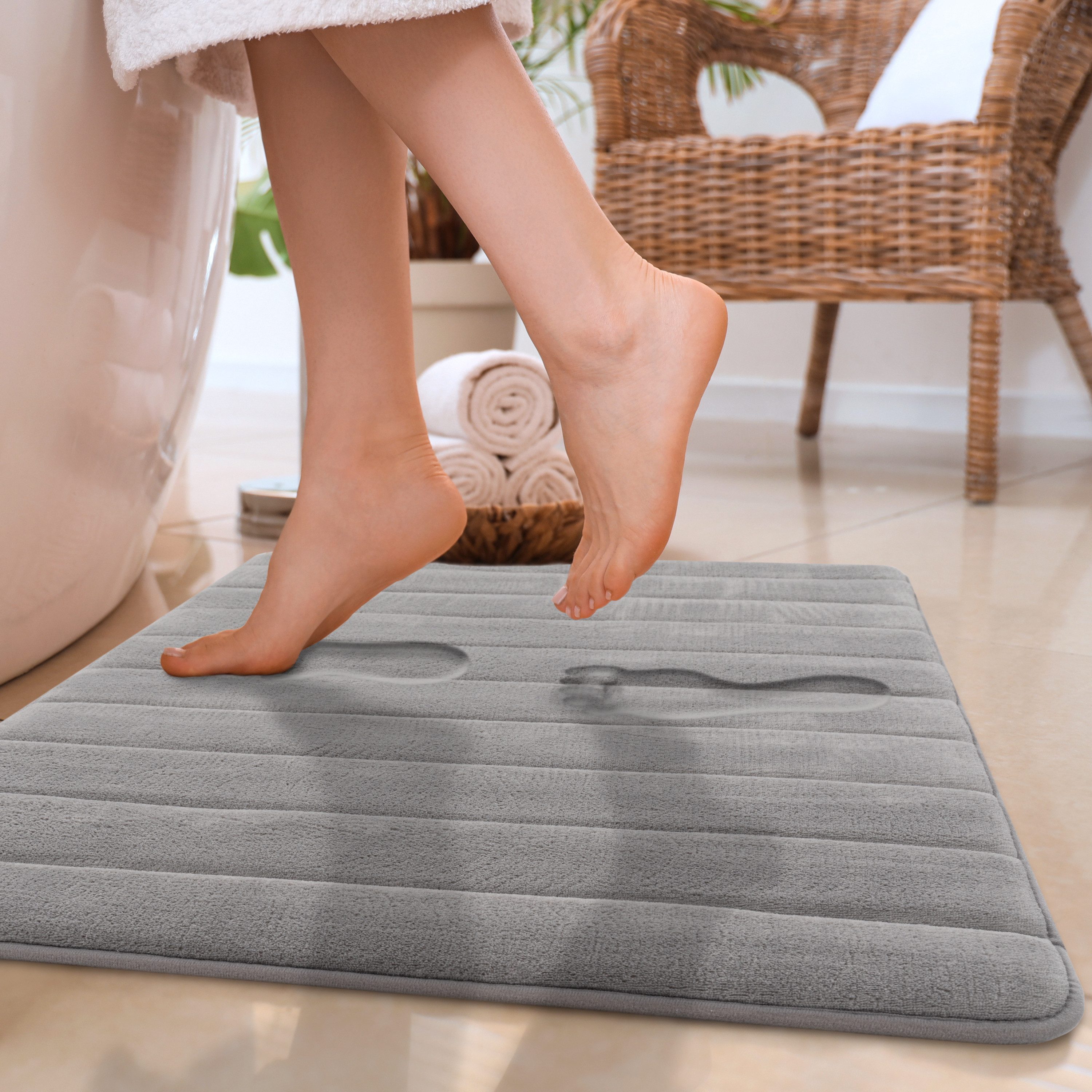 Paco Home Badematte Corby 252, Memory-Schaum Effekt, Höhe 13 mm, rutschhemm günstig online kaufen