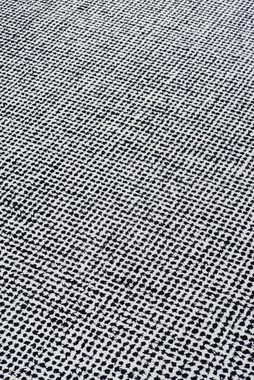 Wollteppich Kildra, carla&marge, Teppich (100 % Wolle), 170x240cm, mit kleinen Punkten in Schwarz und Weiß, rechteckig, geeignet für Schlafzimmer und Wohnzimmer