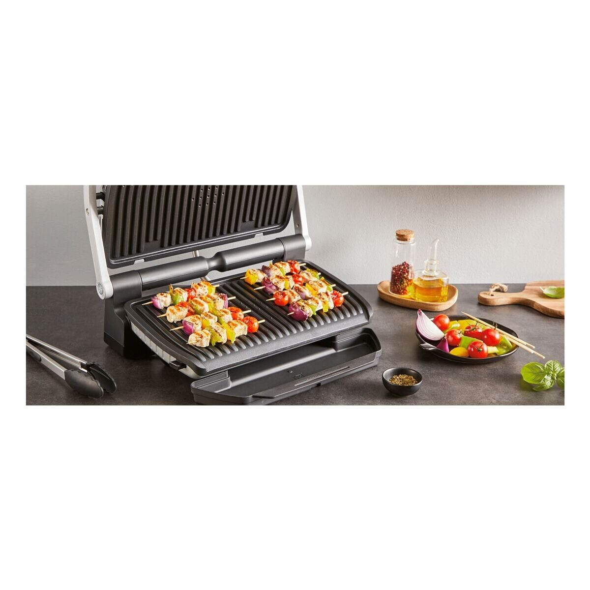 Tefal Kontaktgrill OptiGrill+ XL, 2000 W, inkl. Zange, 9 Programme, 2000 W