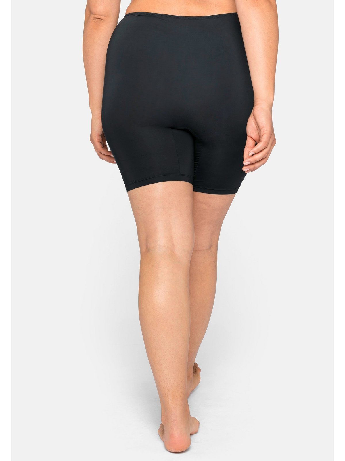 Sheego High-Waist-Slip Große Größen aus Microfaser, mit längerem Bein