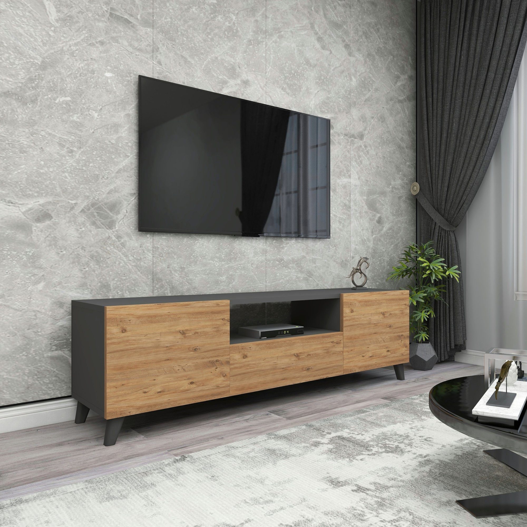 en.casa TV-Schrank »Torsby« TV Lowboard mit günstig online kaufen