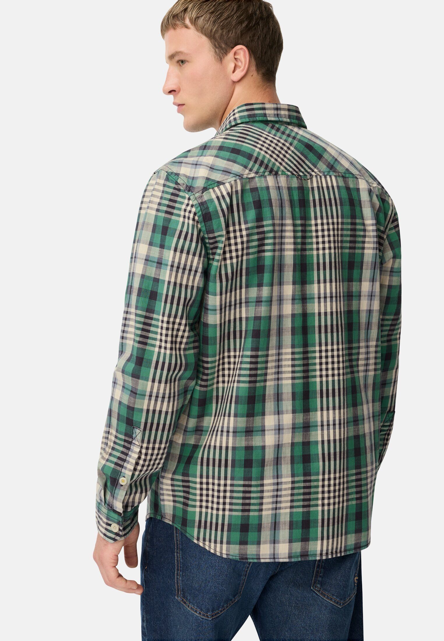 camel active Langarmhemd mit Kentkragen und Brusttaschen Langarm Button-Dow günstig online kaufen