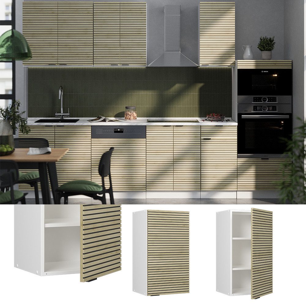 Vicco Hängeschrank Fame-Line, Eiche Paneel/Weiß, 40 günstig online kaufen