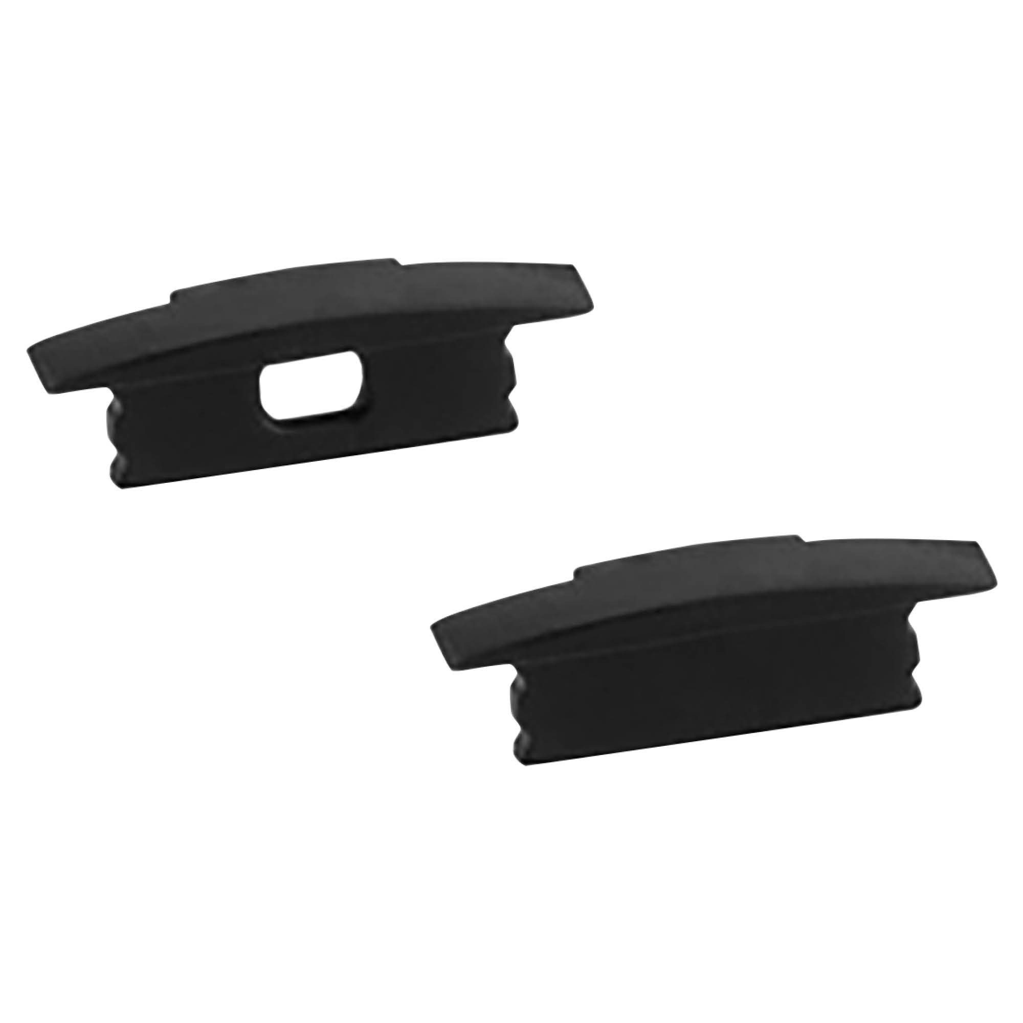 tktrading24 LED-Stripe-Profil A25 LED Profil Schwarz mit Abdeckung - Premium Einbauprofil