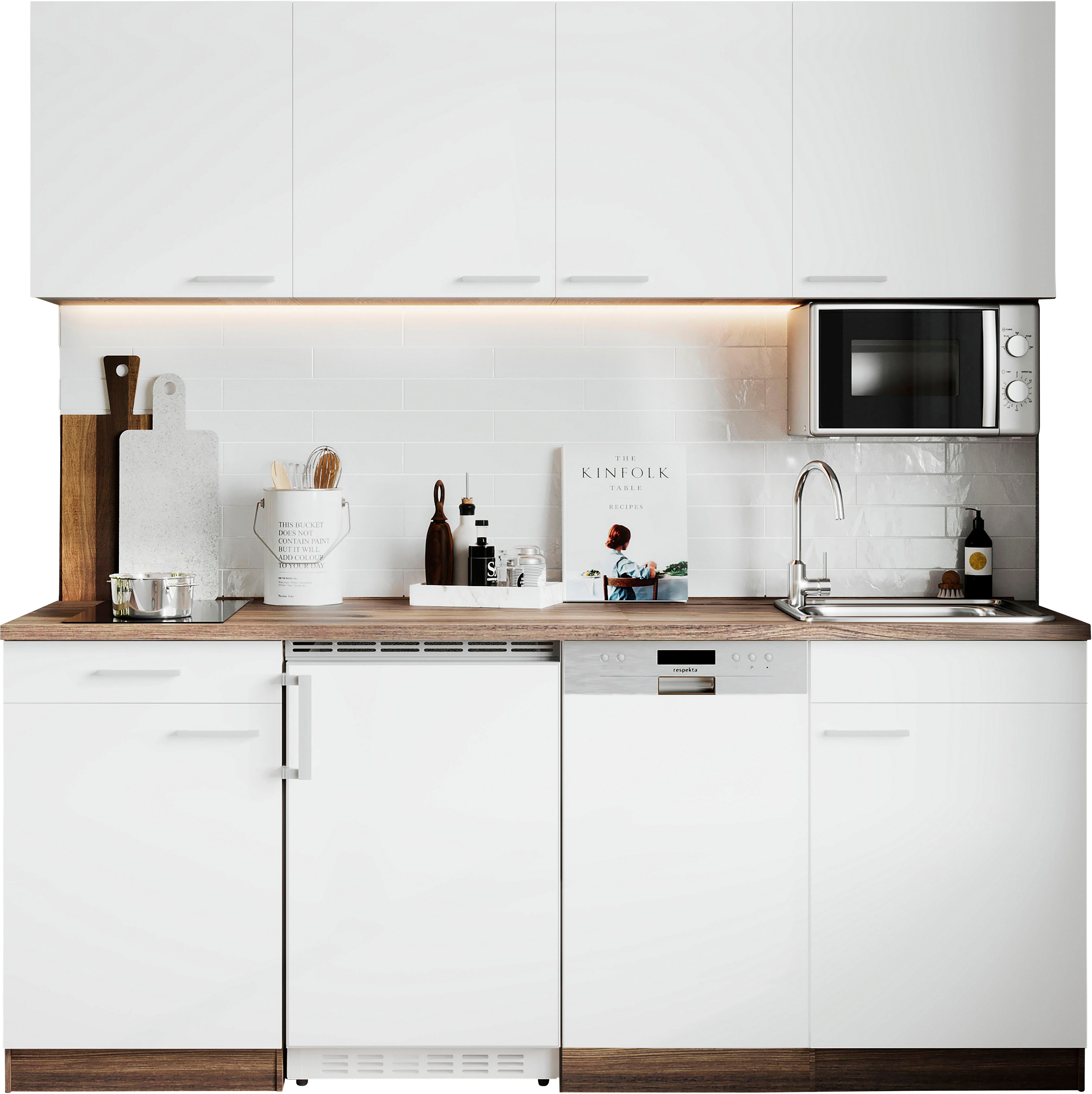 RESPEKTA Küche Oliver, Breite 195 cm, günstig online kaufen