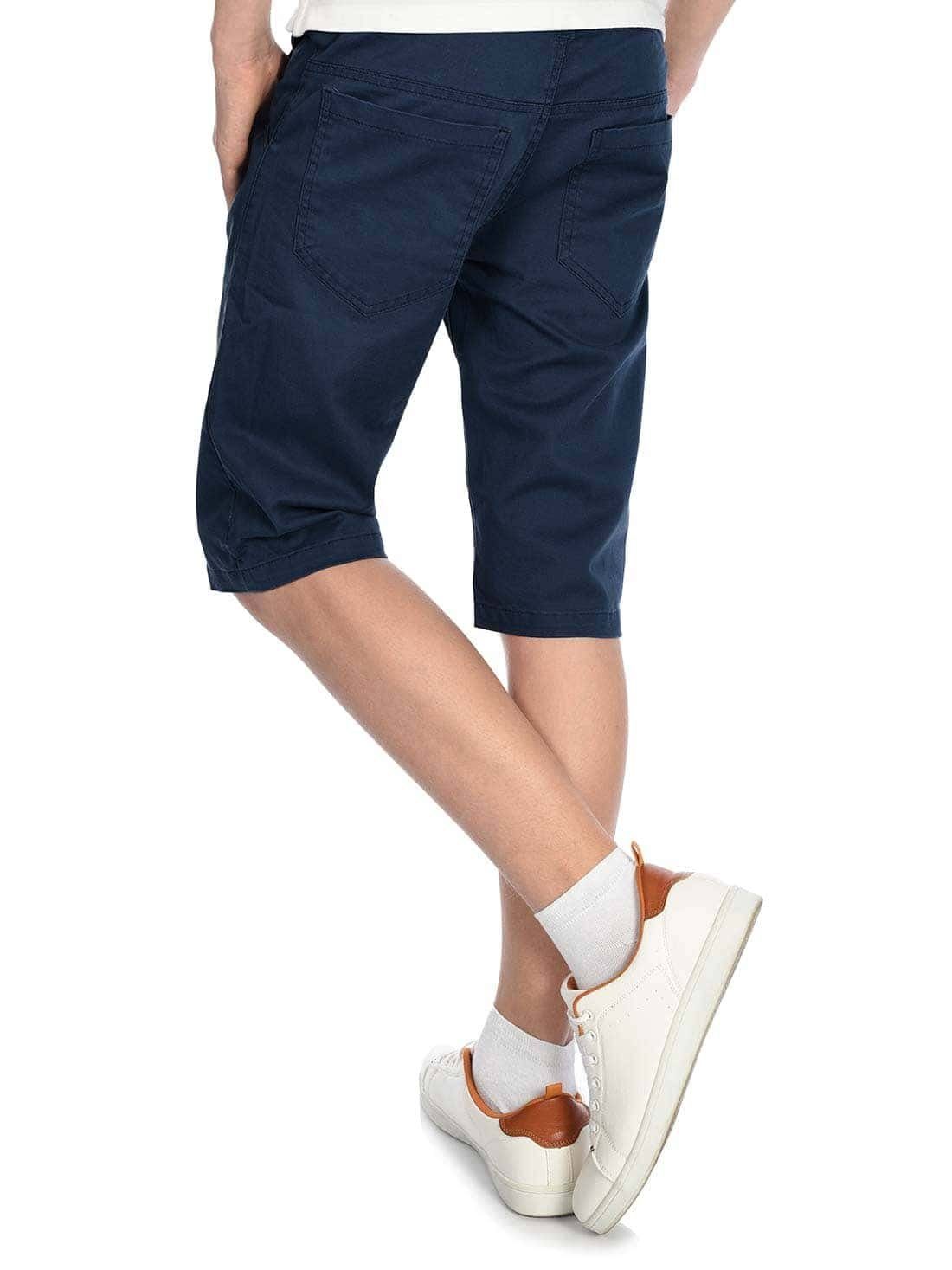 Navy Jungen Kinder elastischem Chinoshorts Chino (1-tlg) Shorts BEZLIT mit Bund