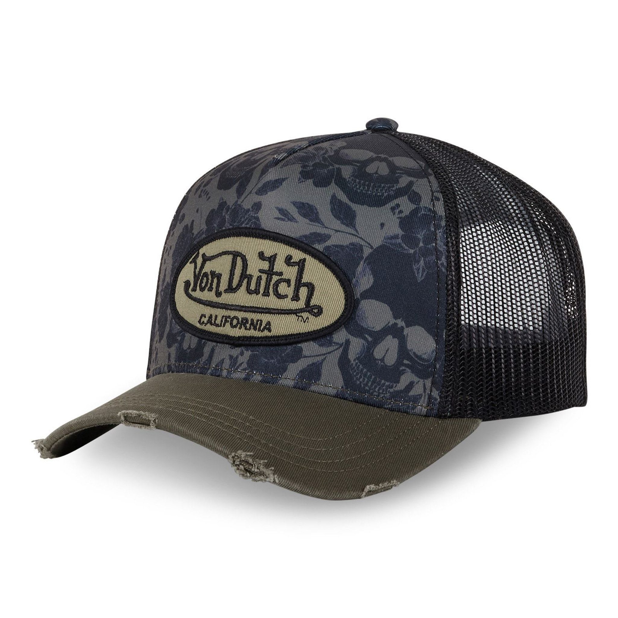 Trucker Cap Von Dutch Originals Trucker Cap Sublimation VD Patch PRINT SKULL CAMO