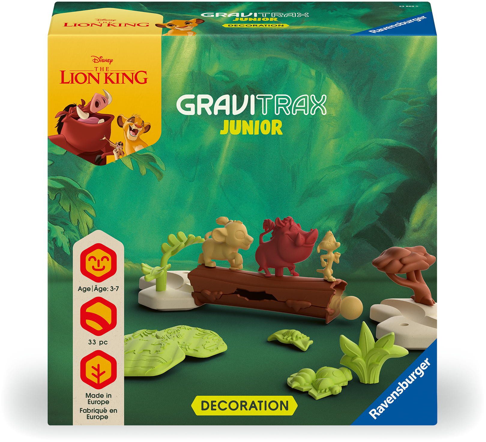 Ravensburger Kugelbahn-Bausatz Kugelbahn GraviTrax JUNIOR Extension Disney König der Löwen 23862