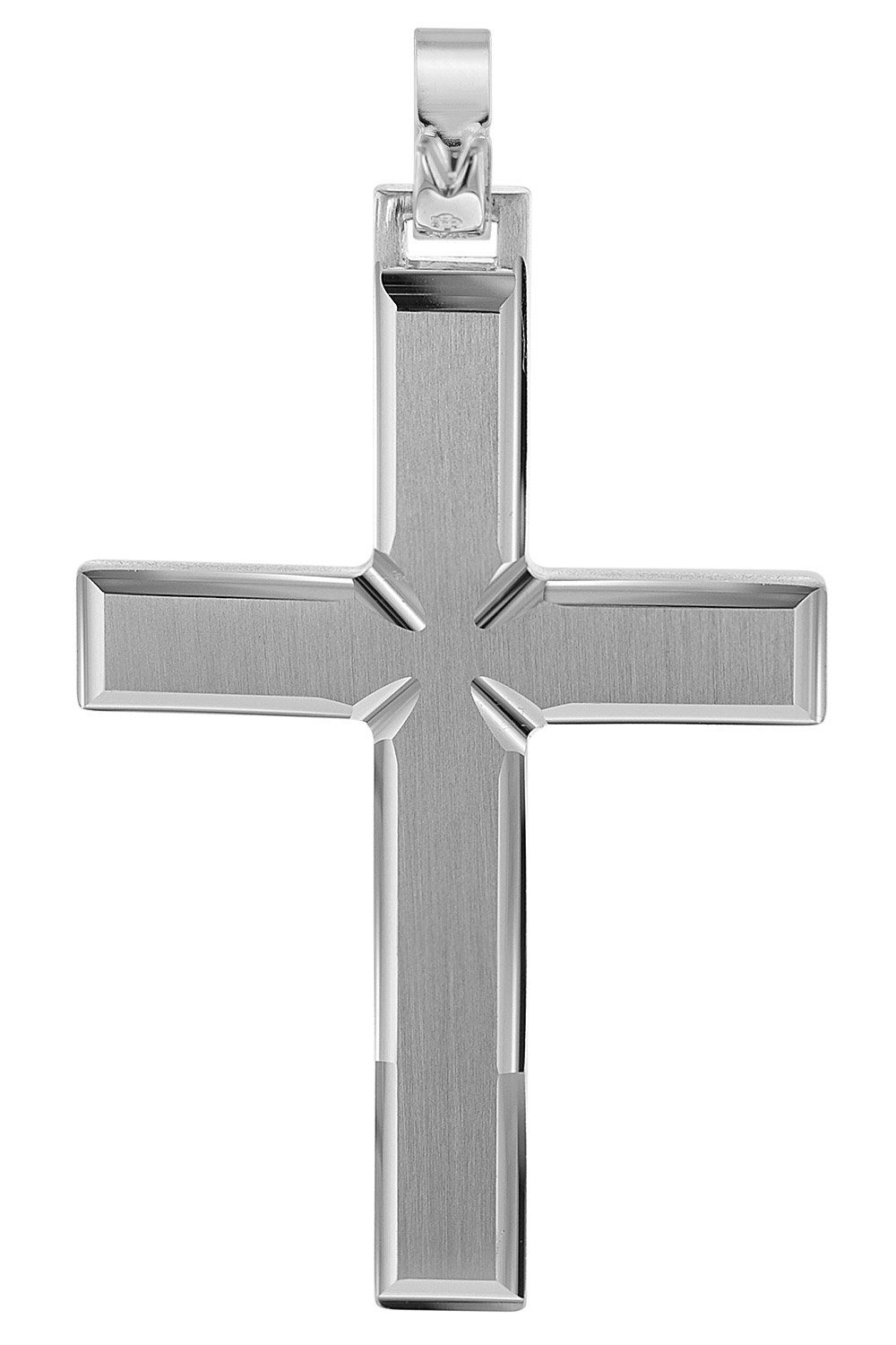 Herren Schmuck trendor Kreuzanhänger Kreuz- für Männer 925 Silber 42 mm