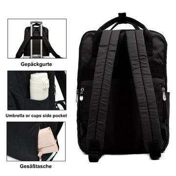 TAN.TOMI Schulrucksack Rucksack Mädchen Jungen & Kinder Damen Herren Schulrucksack, mit laptopfach für 15 Zoll Notebook, wasserdichte Schultasche