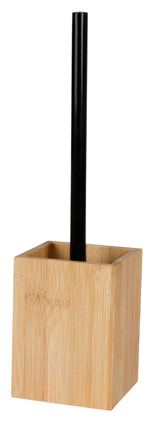 BURI WC-Garnitur Toilettenbürstenhalter aus Bambus WC-Bürste Toilettenbürste – Bild 2 von 2