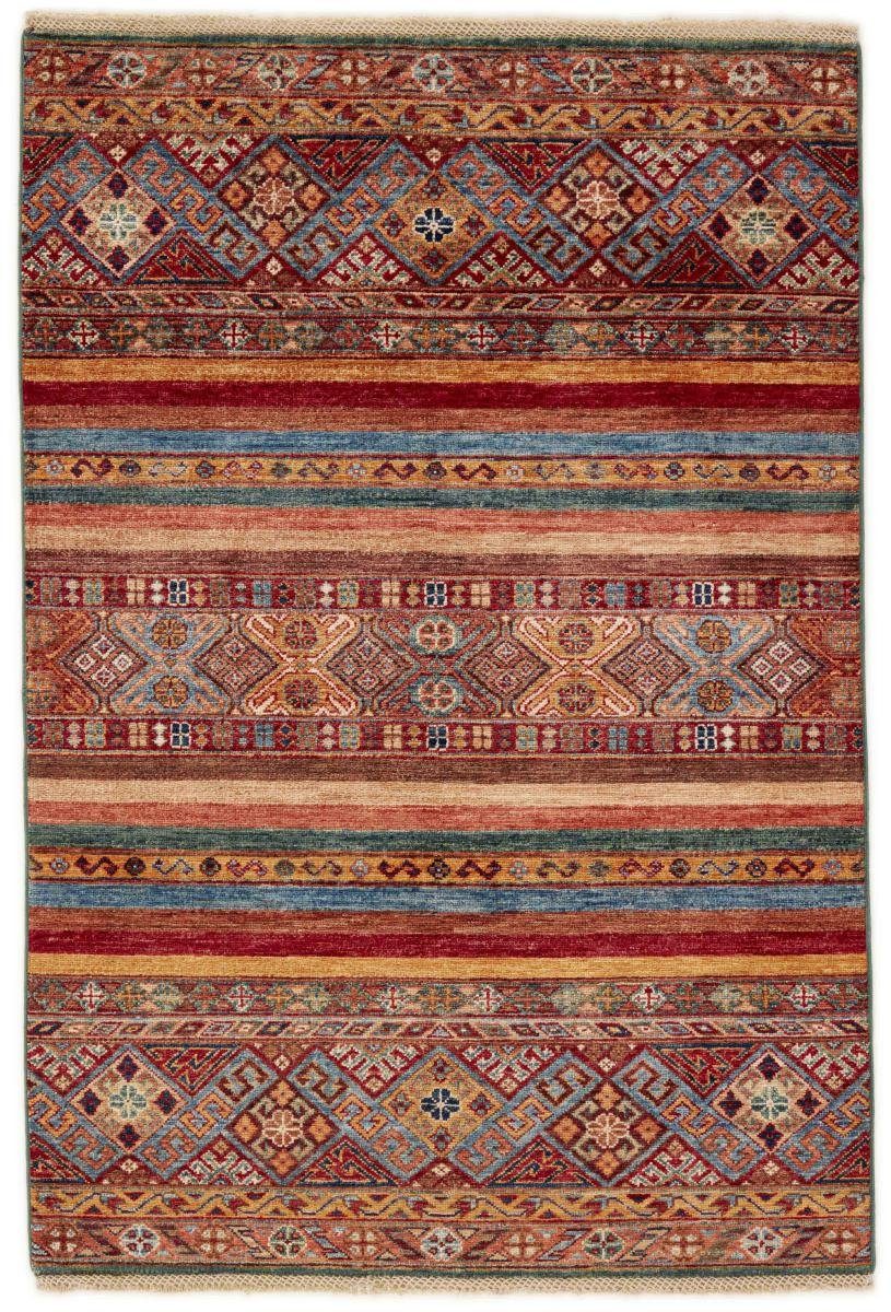 Orientteppich Arijana Shaal 103x151 Handgeknüpfter Orientteppich, Nain Trading, rechteckig, Höhe: 5 mm