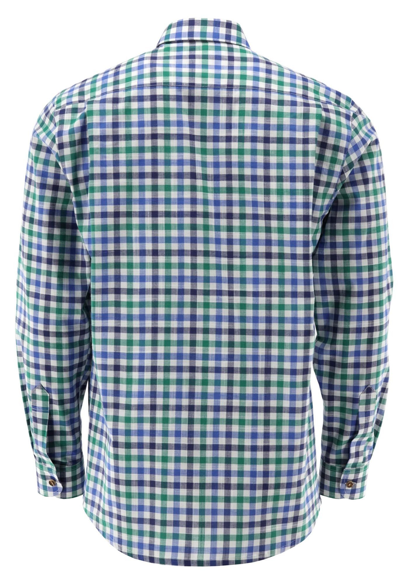 OS Trachten Trachtenhemd Rakop Regular Fit, 1/1-Arm, Haifischkragen