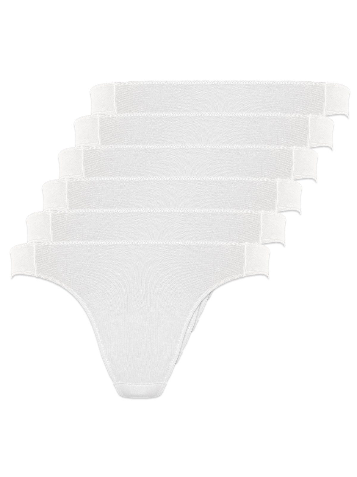 String 6er Pack Damen Stringtanga Cotton light
