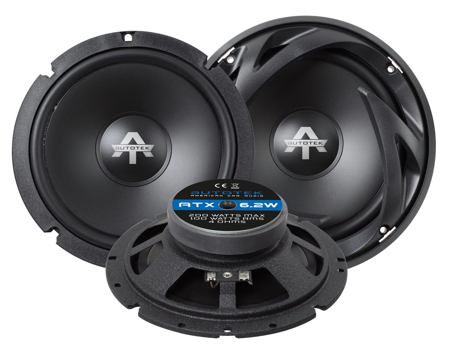 Autotek ATX-6.2W 16,5cm Lautsprecher Tief-Mitteltöner Auto-Lautsprecher