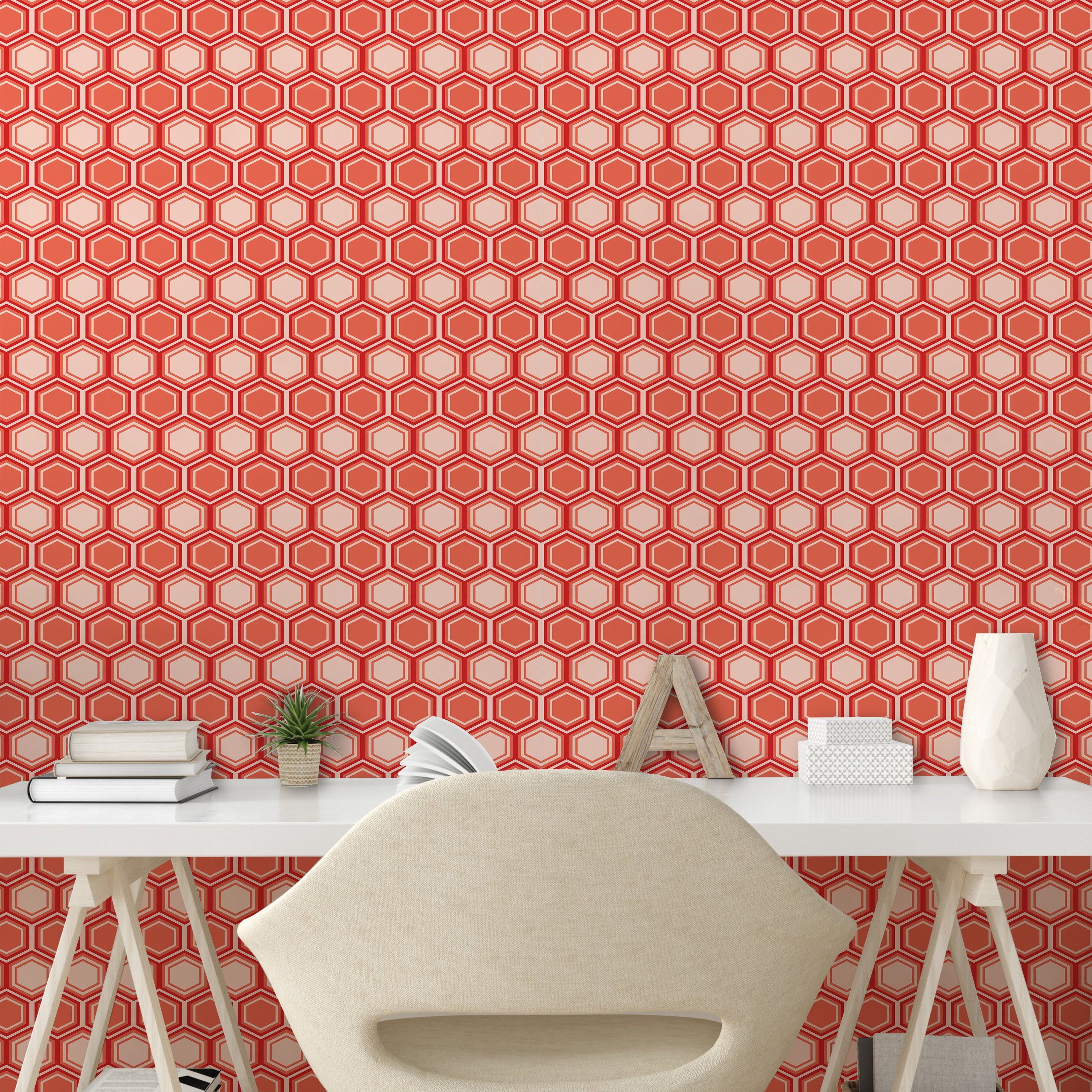 selbstklebendes Geometrisch Küchenakzent, Vinyltapete Comb Wohnzimmer Tile Abakuhaus Hexagonal