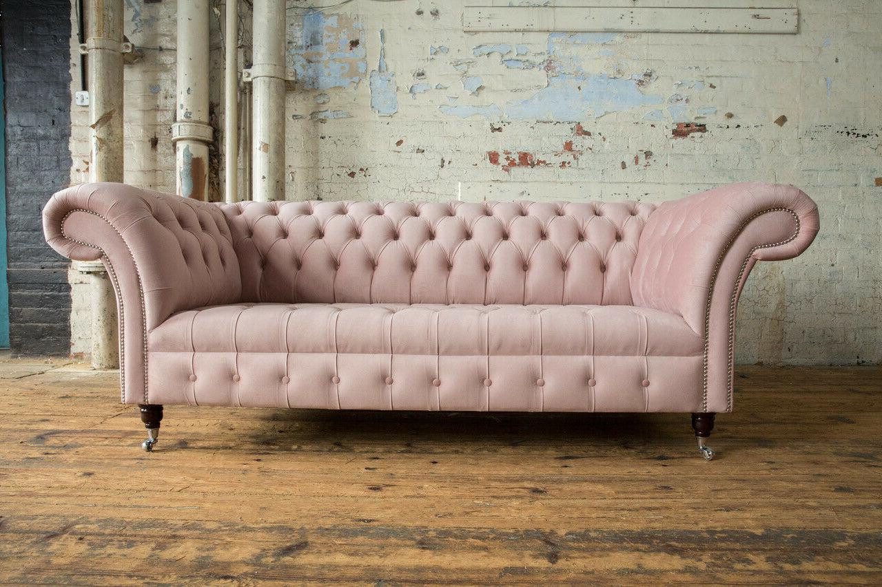 Xlmoebel Chesterfield-Sofa Modernes 3-Sitzer-Sofa für das Wohnzimmer in stylischem Design, Hergestellt in Europa