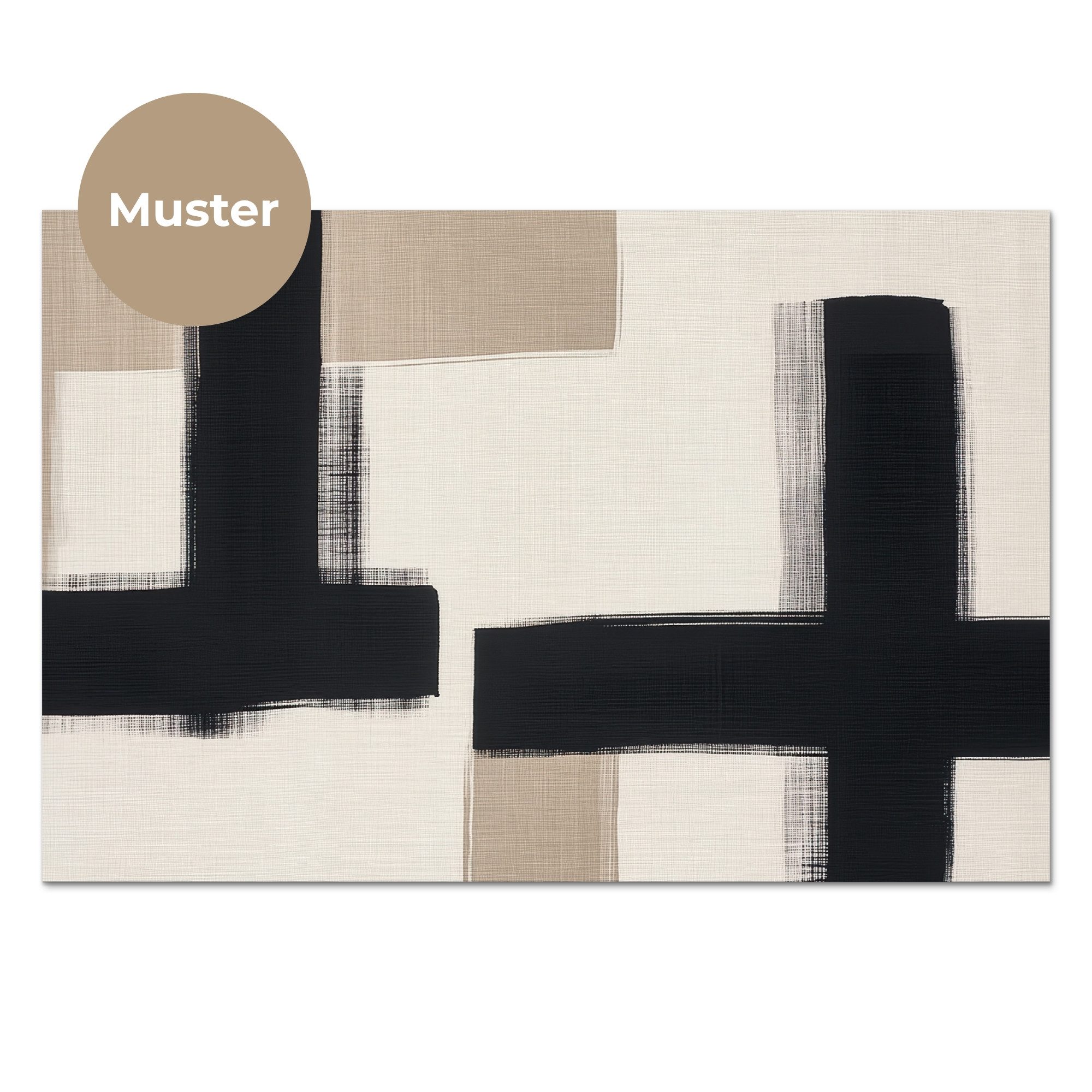 KitchenYeah Küchenrückwand Muster selbstklebend (keine Folie) Schwarz - Abstrakt - Japanisch, (1-tlg), Spritzschutz, Küche, Rückwand, Küchenwand, Küchenfront, 30x20 cm