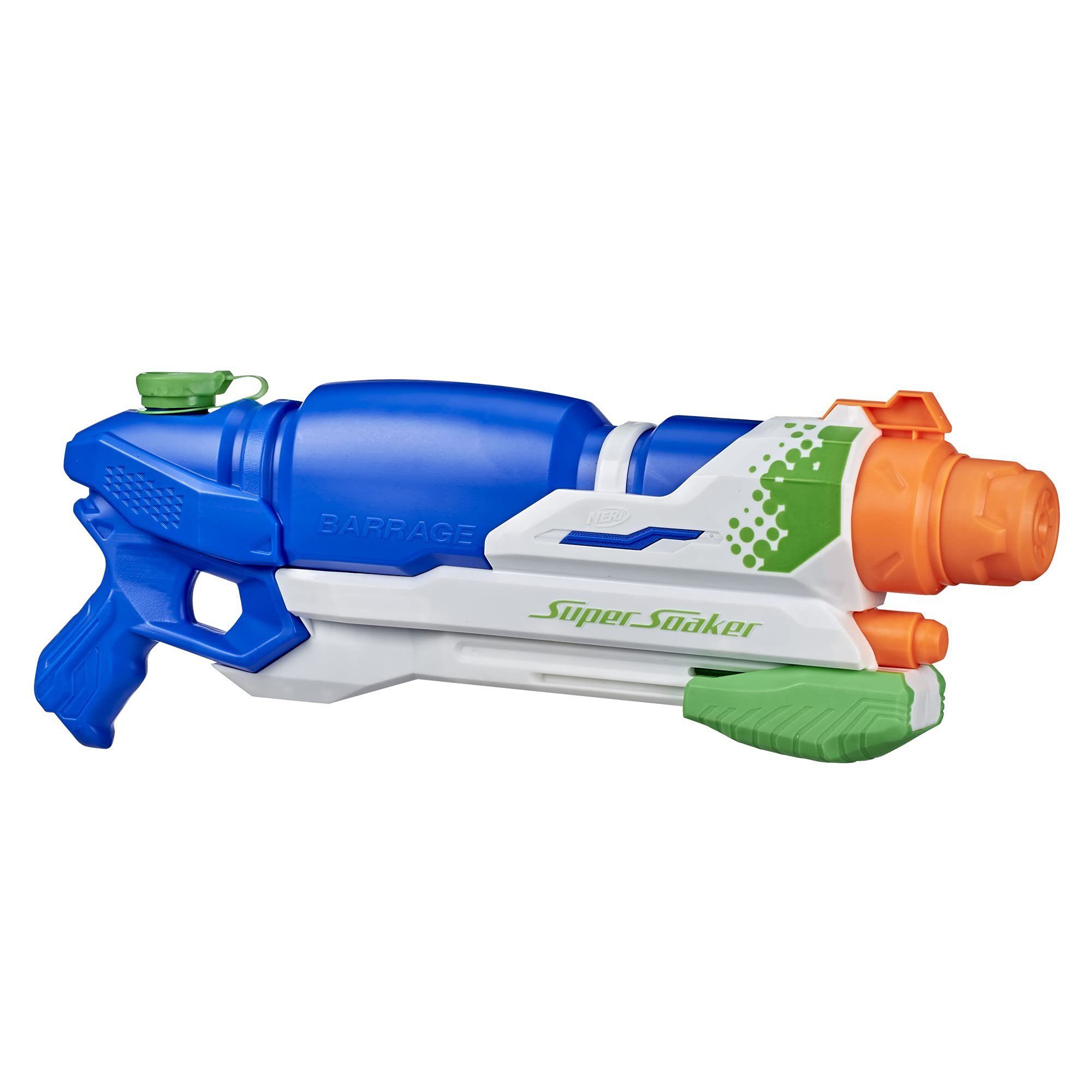 Hasbro Wasserpistole Wasser-Blaster Barrage, Riesiger Super Soaker mit einstellbarem Wasserstrahl.