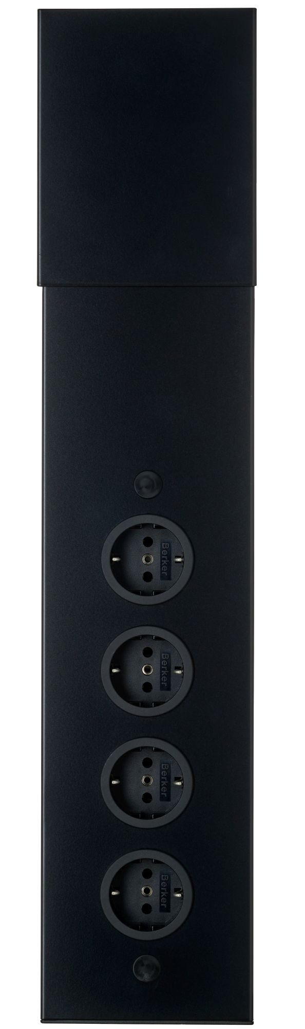 Thebo Küchensteckdose Riva 4-fach Ecksteckdose Küche 46-58cm Steckdosenleist Mehrfachsteckdose 4-fach (Kabellänge 2.00 m)