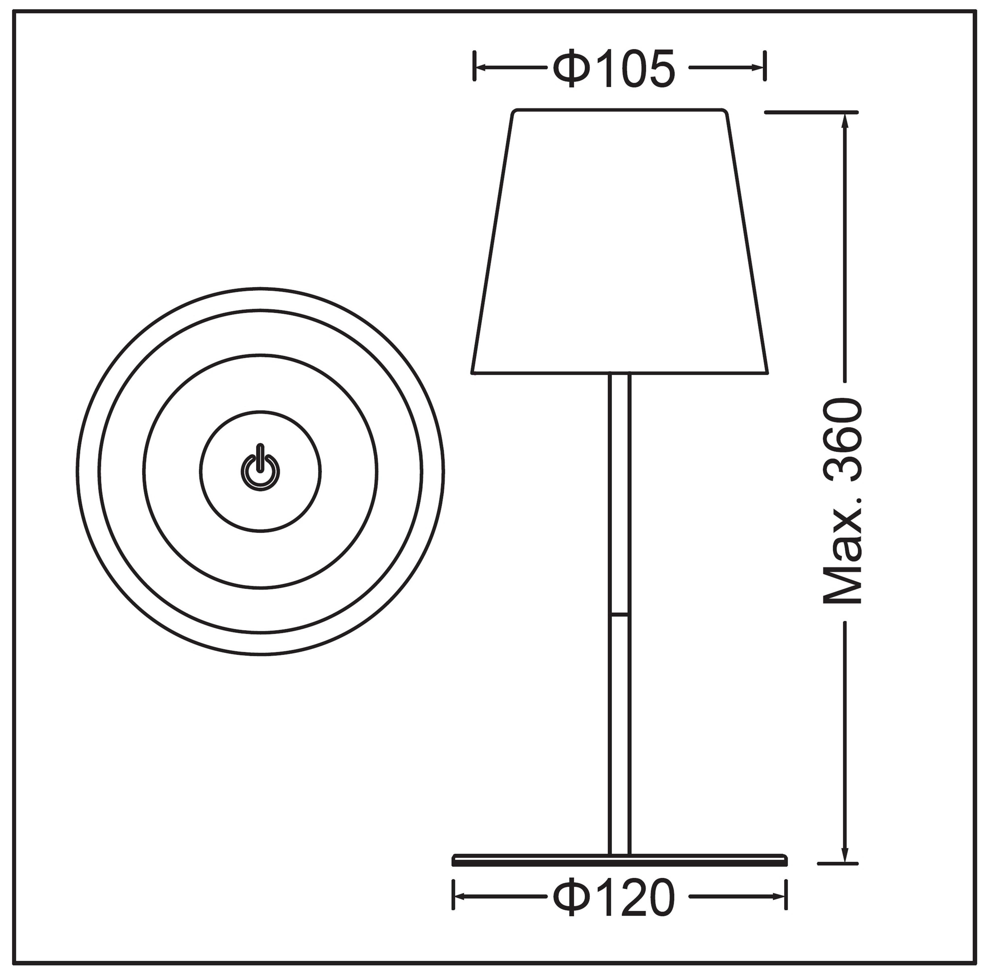 TRANGO LED Tischleuchte, Beige LED Tischlampe 2017-03C kabellos & Touch stu günstig online kaufen