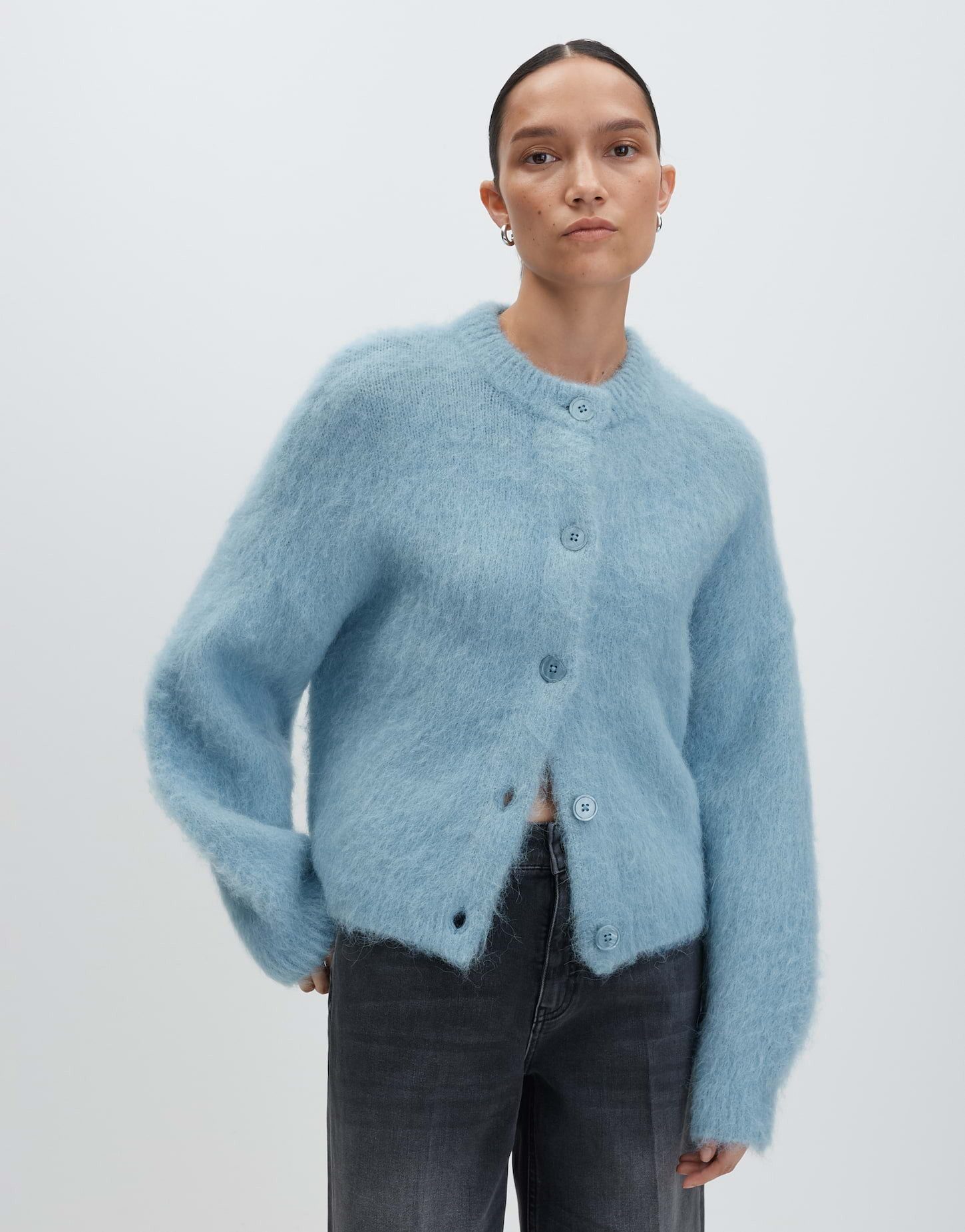 Cardigan TAMANAH Loose aus weichem Alpakamix