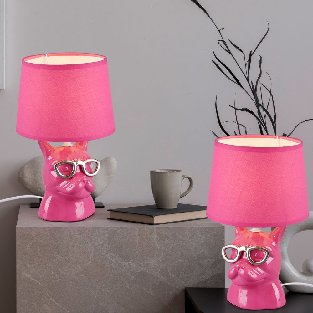 Tischleuchte, Nachttischlampe Keramik für Tischlampe LED etc-shop Leuchte