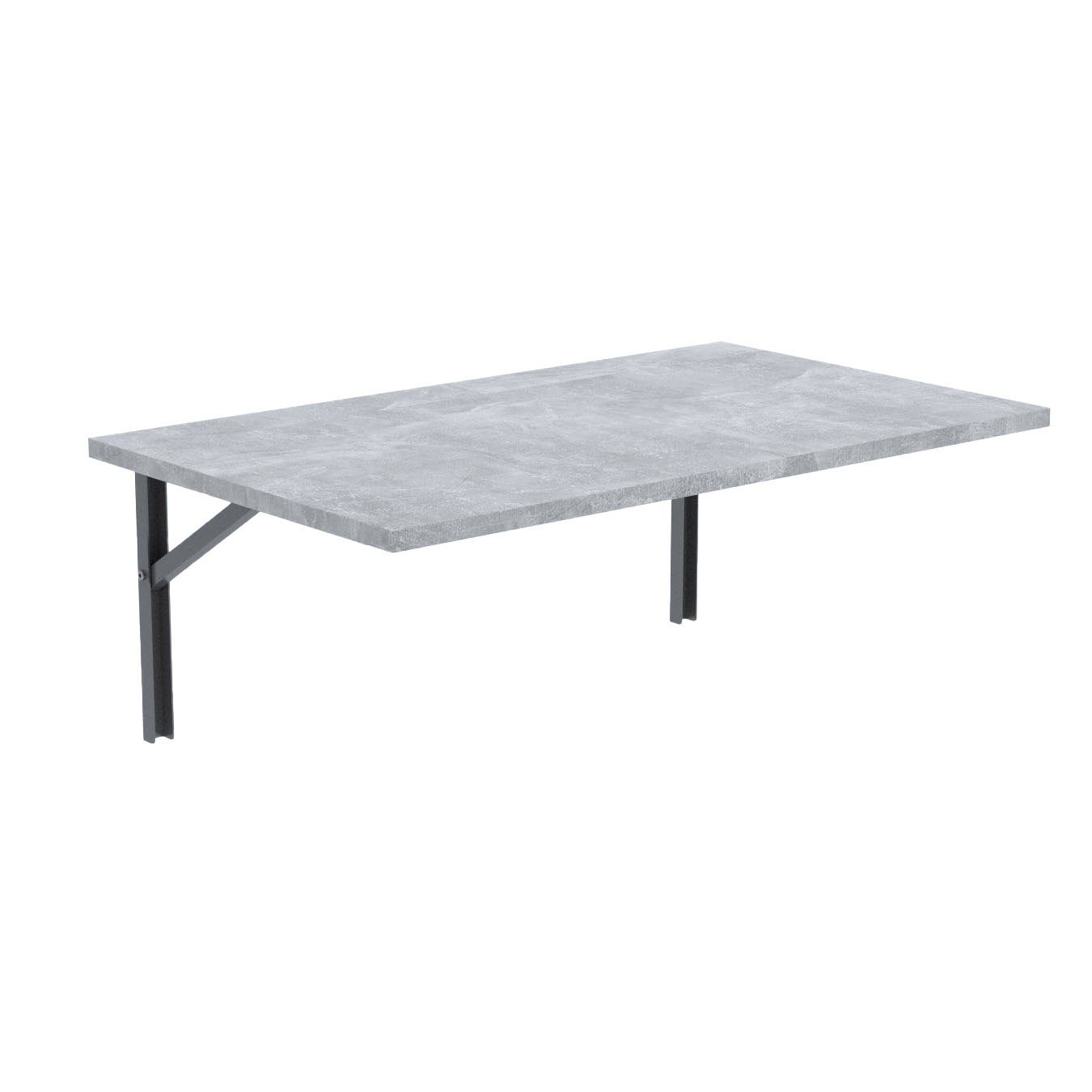 Wandtisch AKKE PVC Küchentisch Schreibtisch Klapptisch, Beton 2mm Wandklapptisch Hängetisch