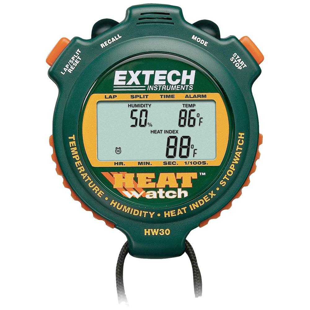 Extech Hygrometer HeatWatch™ Feuchtigkeits-/Temperatur-Stoppuhr HW30