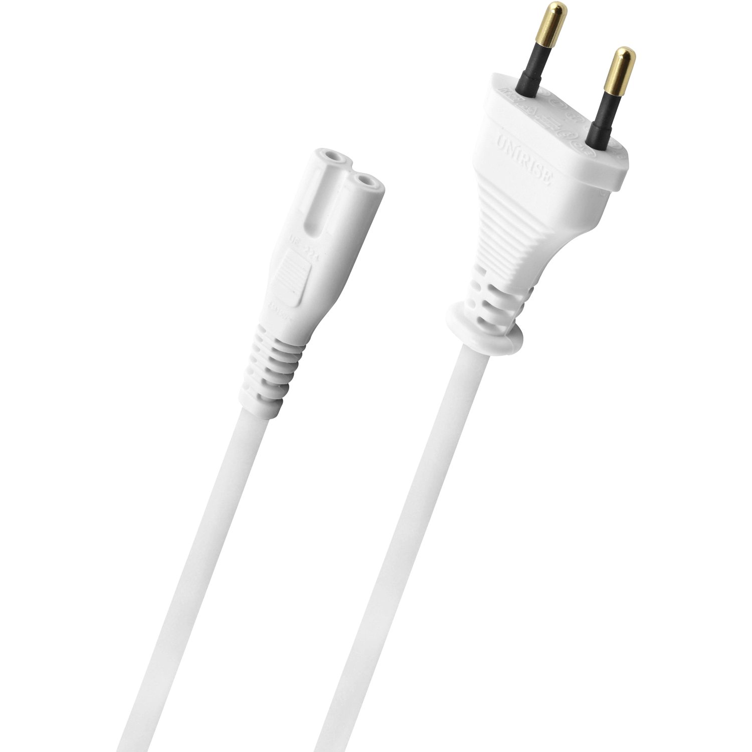 OEHLBACH Powercord C7 Premium Netzkabel Netzkabel, Kleingerätestecker CEE7/16, C7 Buchse (150 cm), VDE geprüft, Hoher Leiterquerschnitt