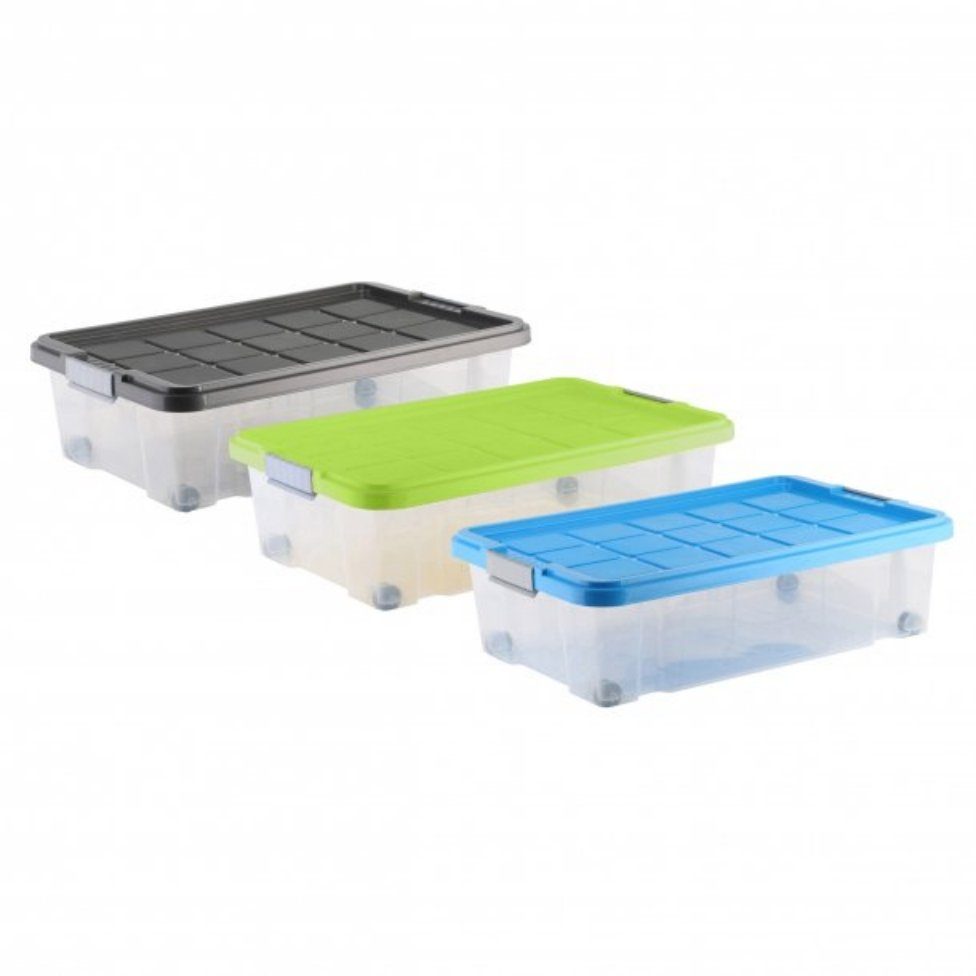 Aufbewahrungsbox Unterbettroller, 60 x 40 x 18 cm, 28 l 235878