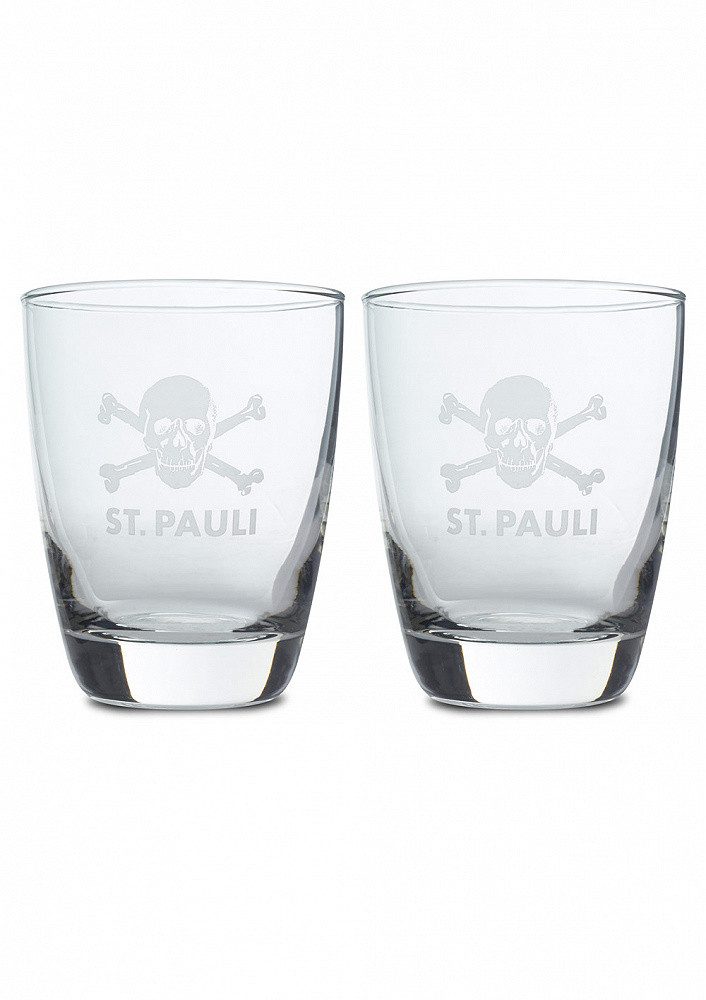 FC St. Pauli Glas FC St. Pauli Glas FC St. Pauli 2er Set Totenkopf