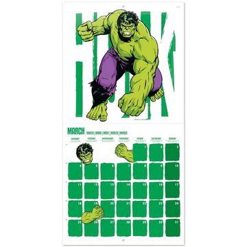 Grupo Erik Wandkalender Marvel Comics Kalender 2024 Retro