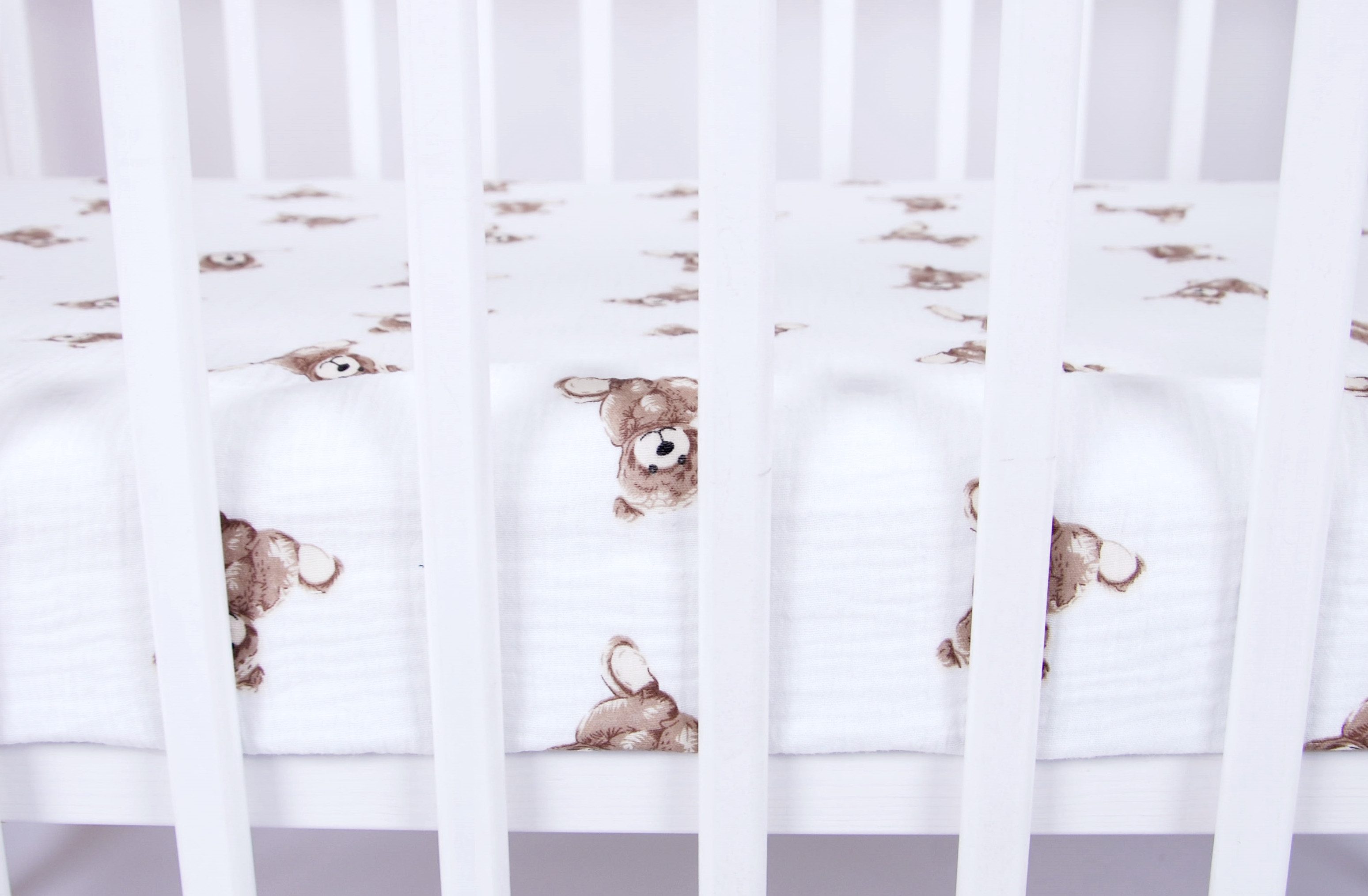 BabyLux Spannbettlaken BabyLux Spannbettlaken Musselin 60x120 70x140 Baby-& Kinderbett, Bär 60x120