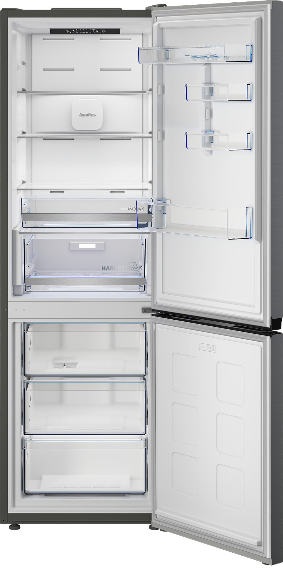 BEKO Kühl-/Gefrierkombination B7RCNA377HXP, 186,5 cm hoch, 59,5 cm breit, Volle Kapazität – ohne Abtauen
