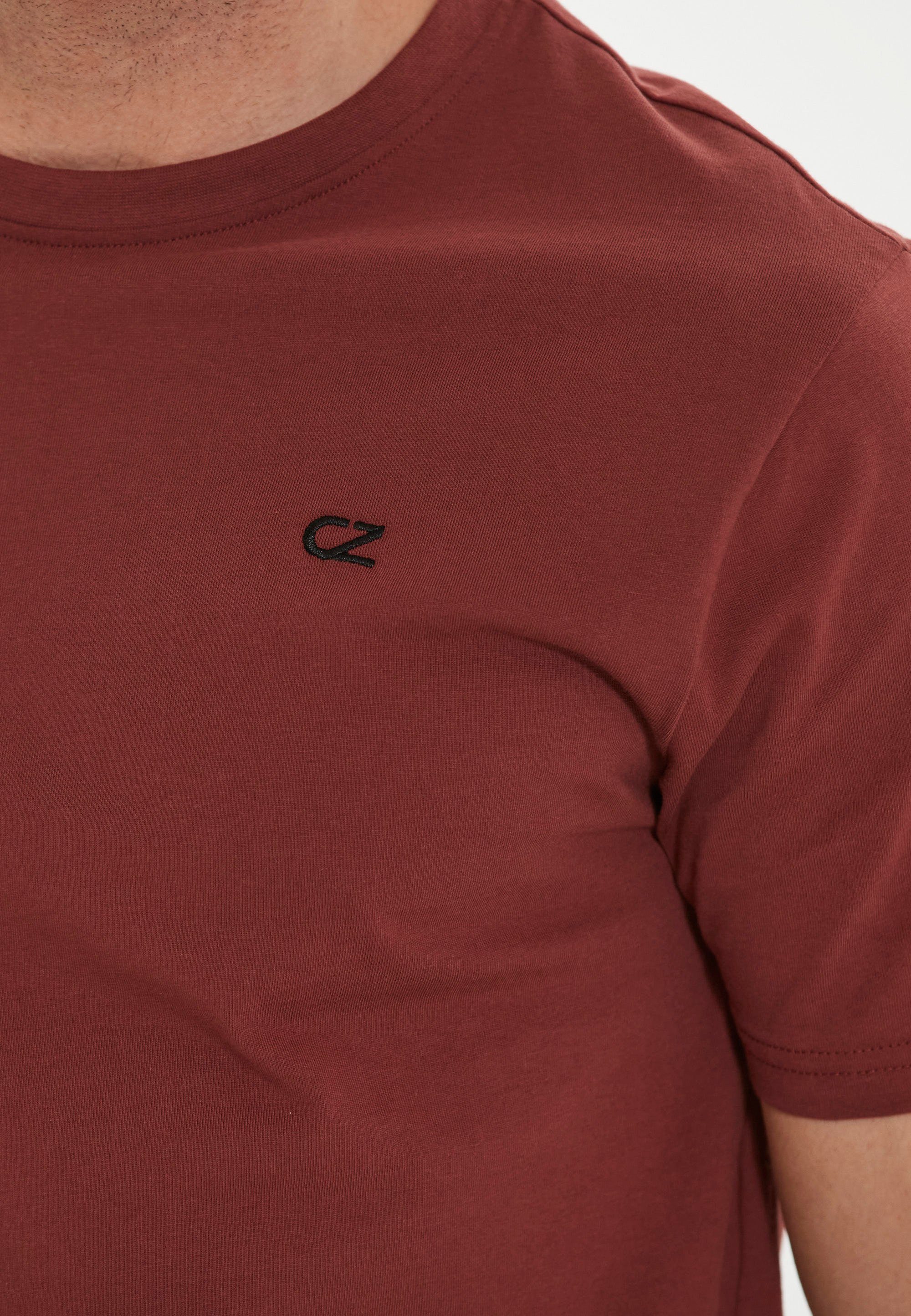 karamell CRUZ Baumwolle Highmore aus reiner T-Shirt