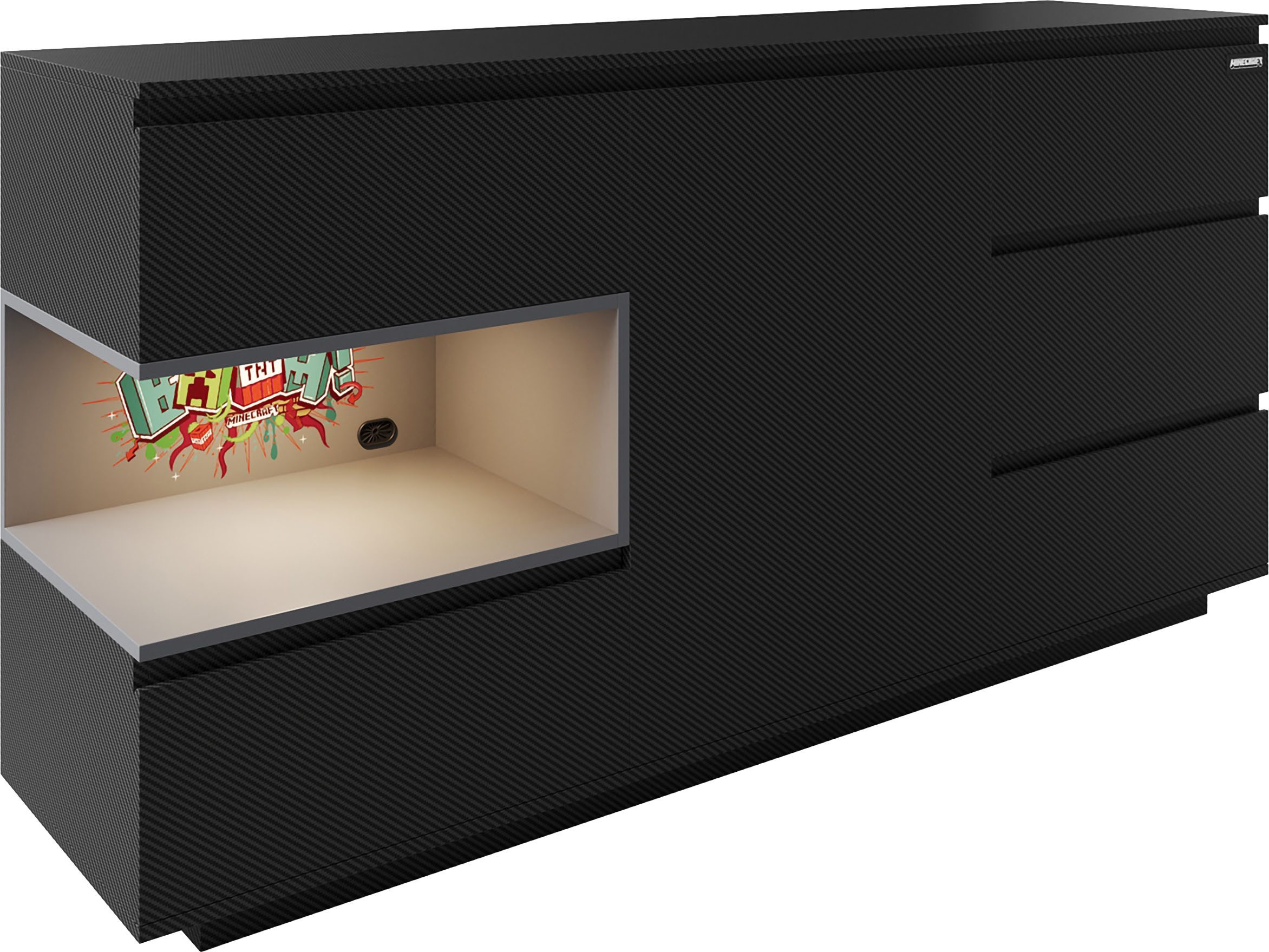 Phoenix Kommode Minecraft Sideboard, inkl Beleuchtung