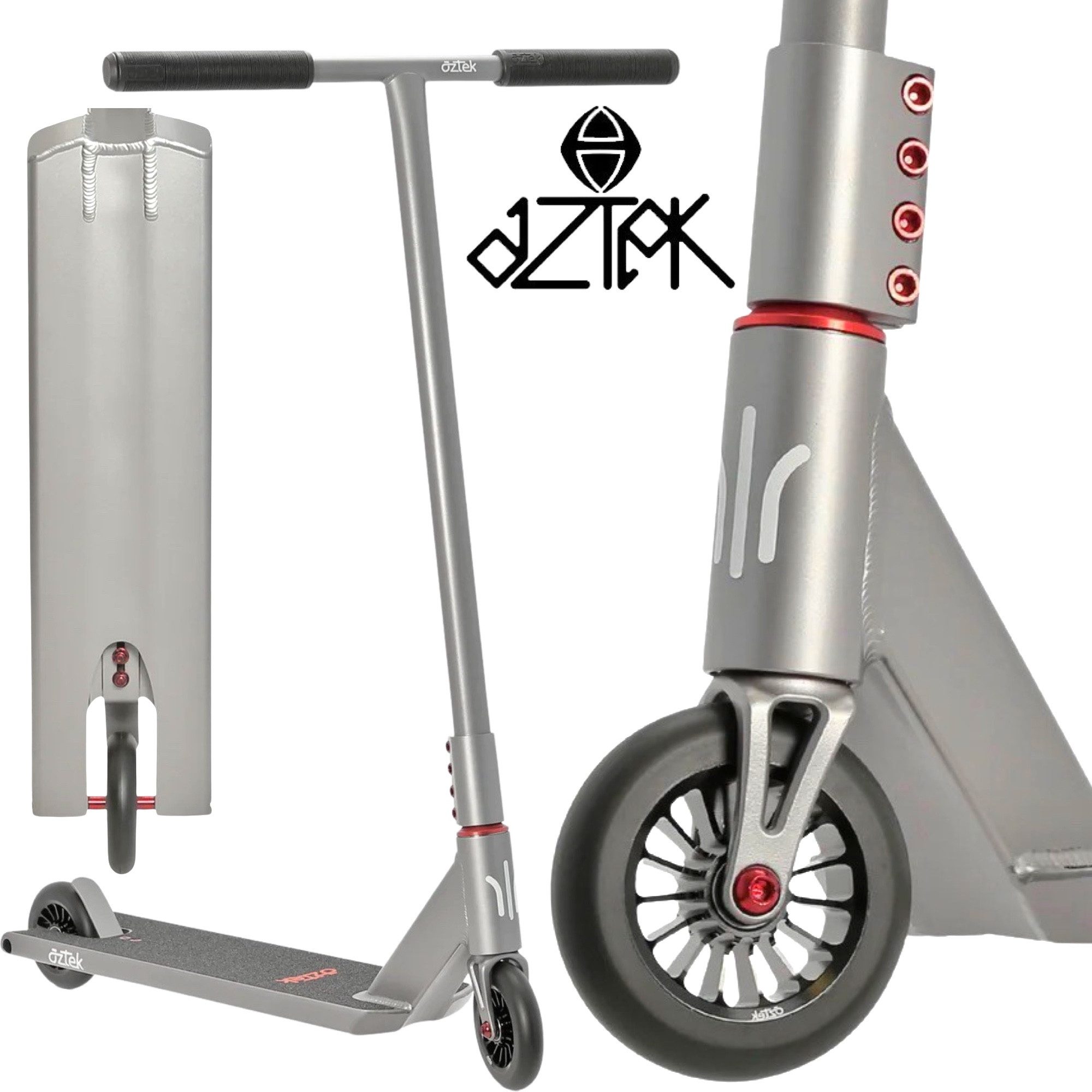 Aztek Stuntscooter Aztek Architect Complete Street Stunt Scooter H=87cm Grau