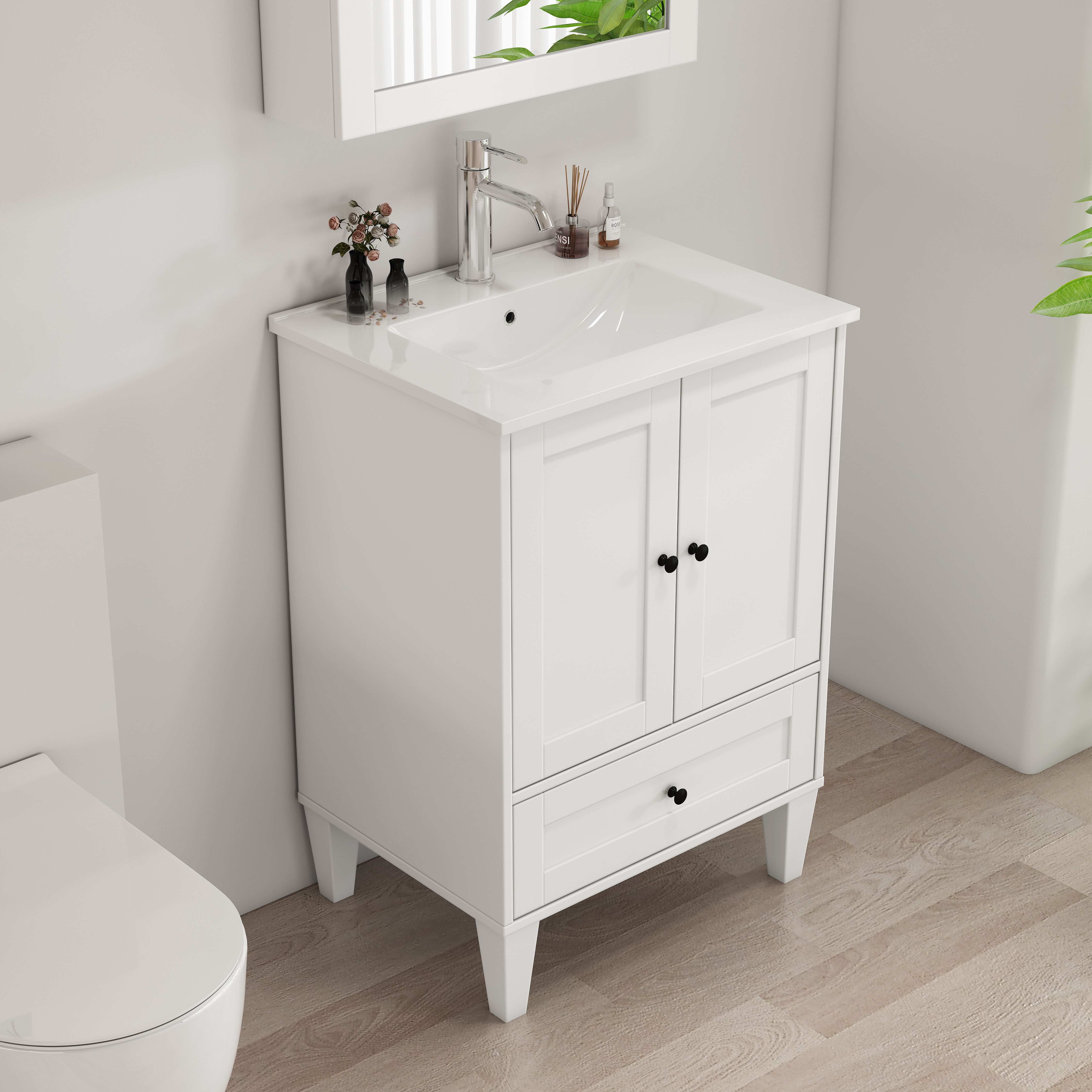 welltime Waschtisch Amsterdam, Badmöbel inkl. Keramikwaschbecken, in versch günstig online kaufen