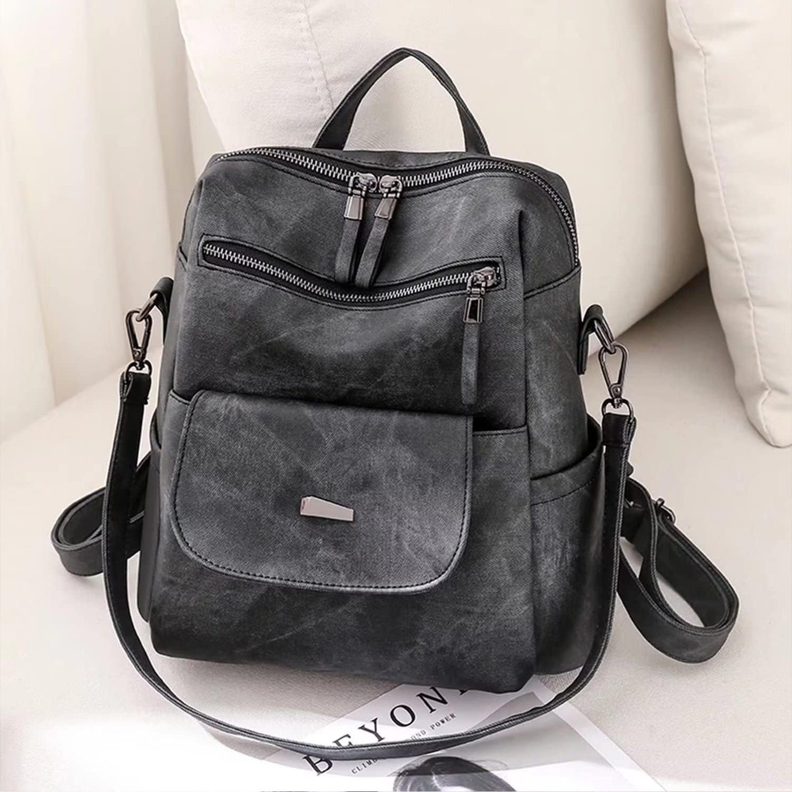 OKWISH Rucksack Laptoprucksack Schulrucksack Lederrucksack Reiserucksack günstig online kaufen