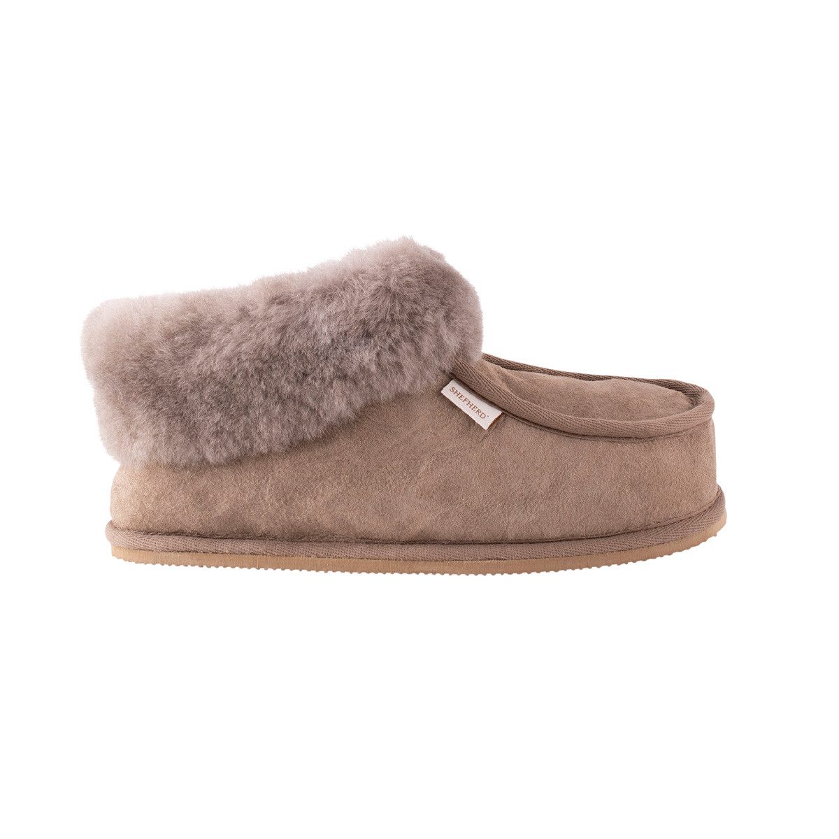 Shepherd Lena Hausschuh (1-tlg) Hausschuh - Einfaches An- und Ausziehen, Zierpaspel vorn 