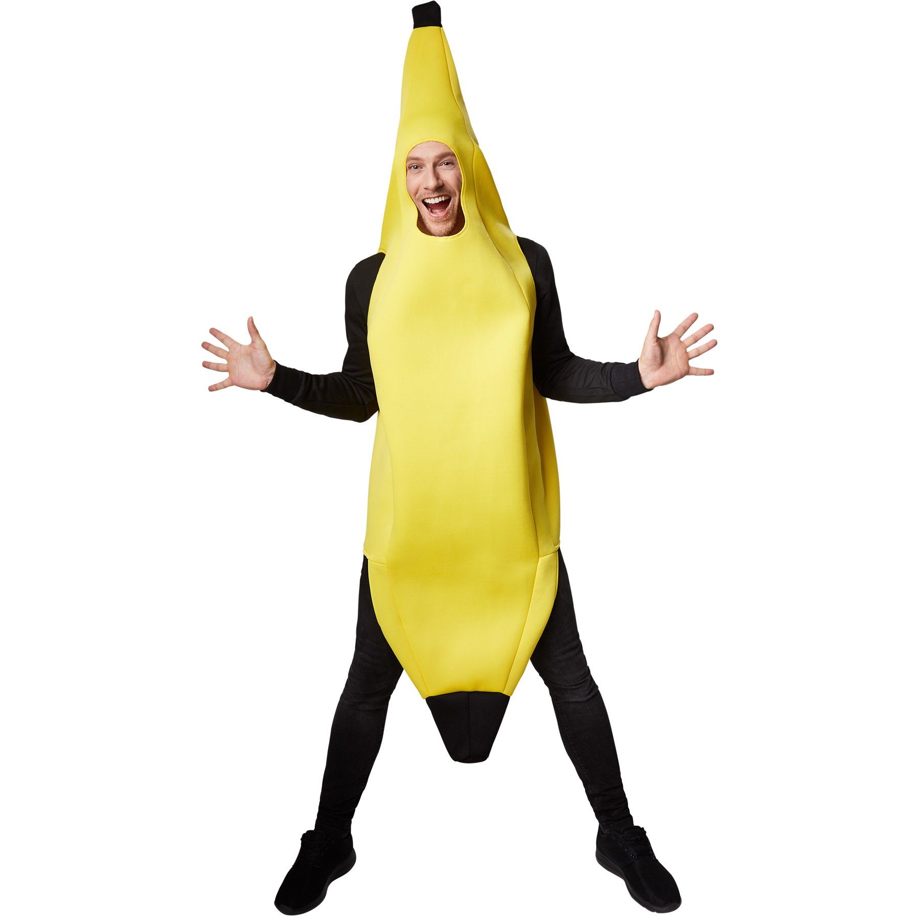 dressforfun Lebensmittel-Kostüm Kostüm Banane, Super lustiges, ärmelloses, längeres Oberteil