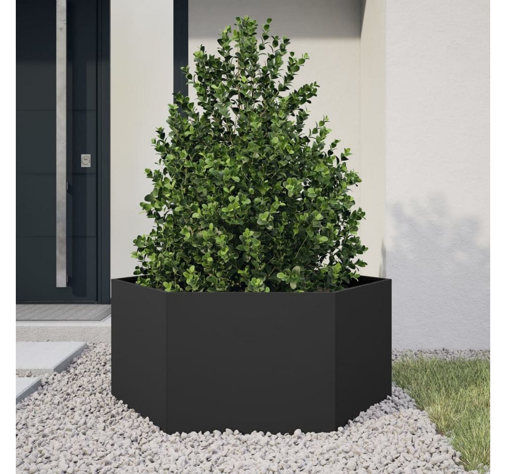 Thumbnail - vidaXL Pflanzkübel Pflanzkübel Blumenkübel Pflanzcontainer Pflanzgefäße Schwarz Sechsecki