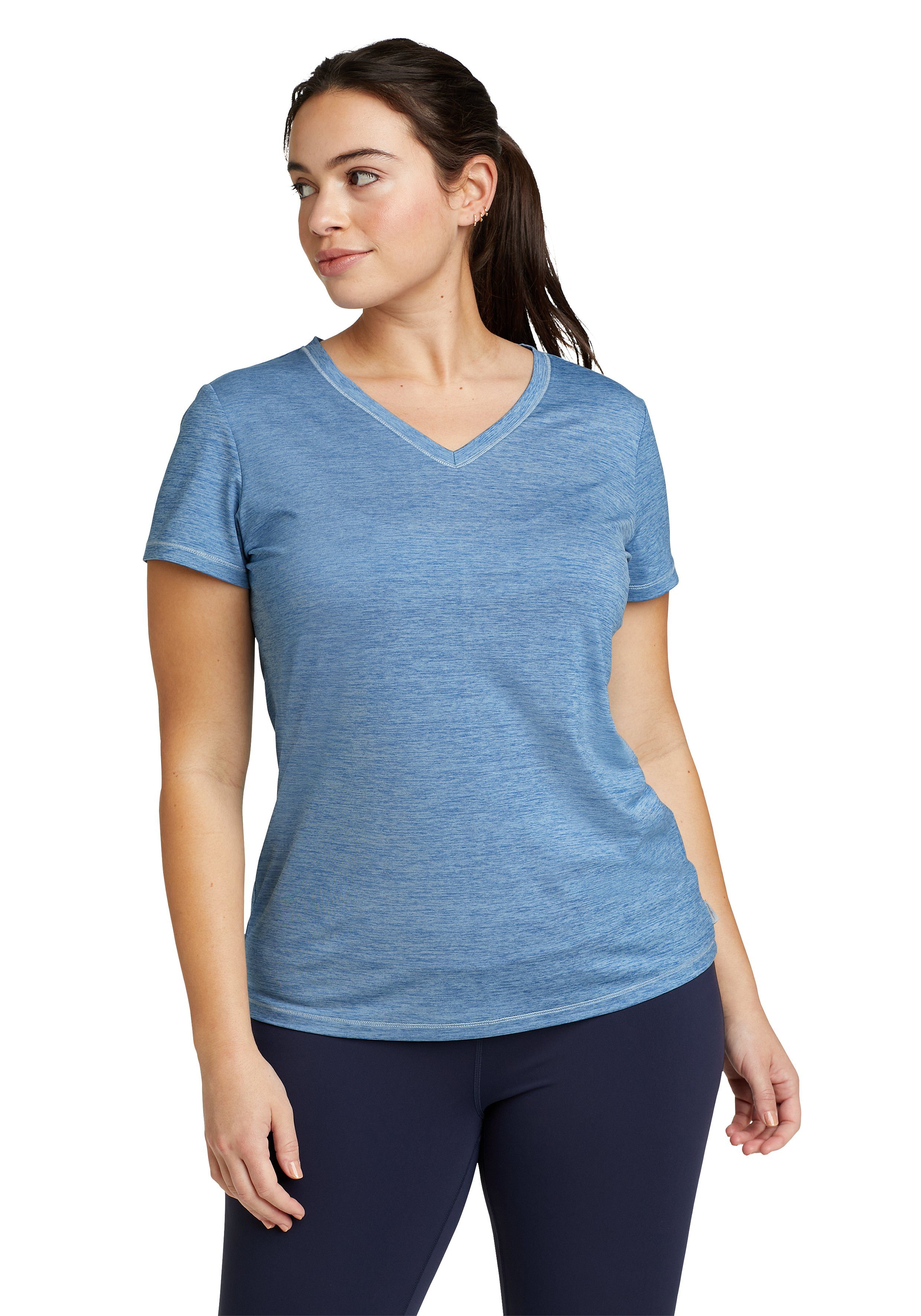 Damen Shirts Eddie Bauer T-Shirt Resolution Guide T-Shirt mit V-Ausschnitt