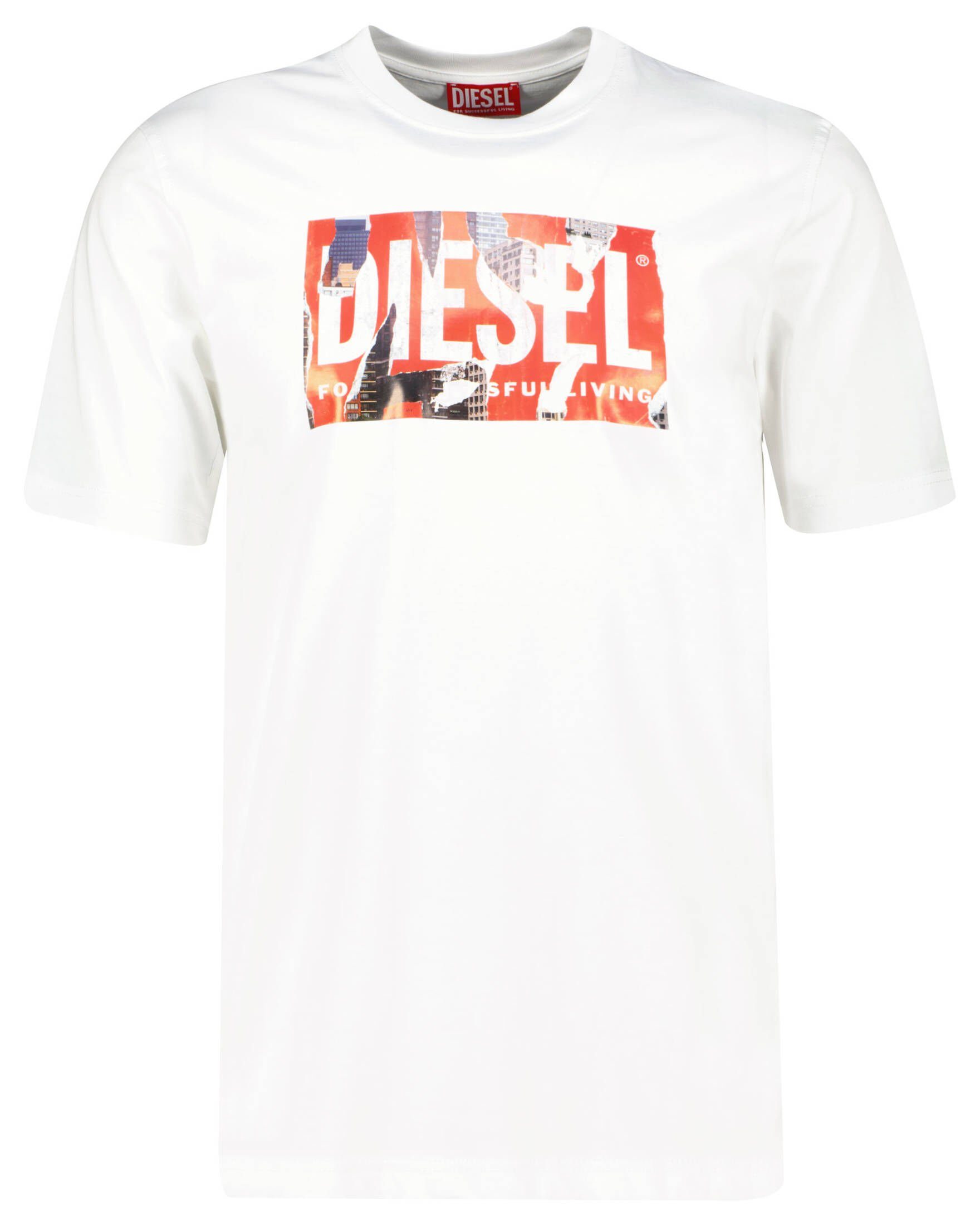 Diesel T-Shirt Herren T-Shirt T-JUST-L13 (1-tlg) weiss (10)