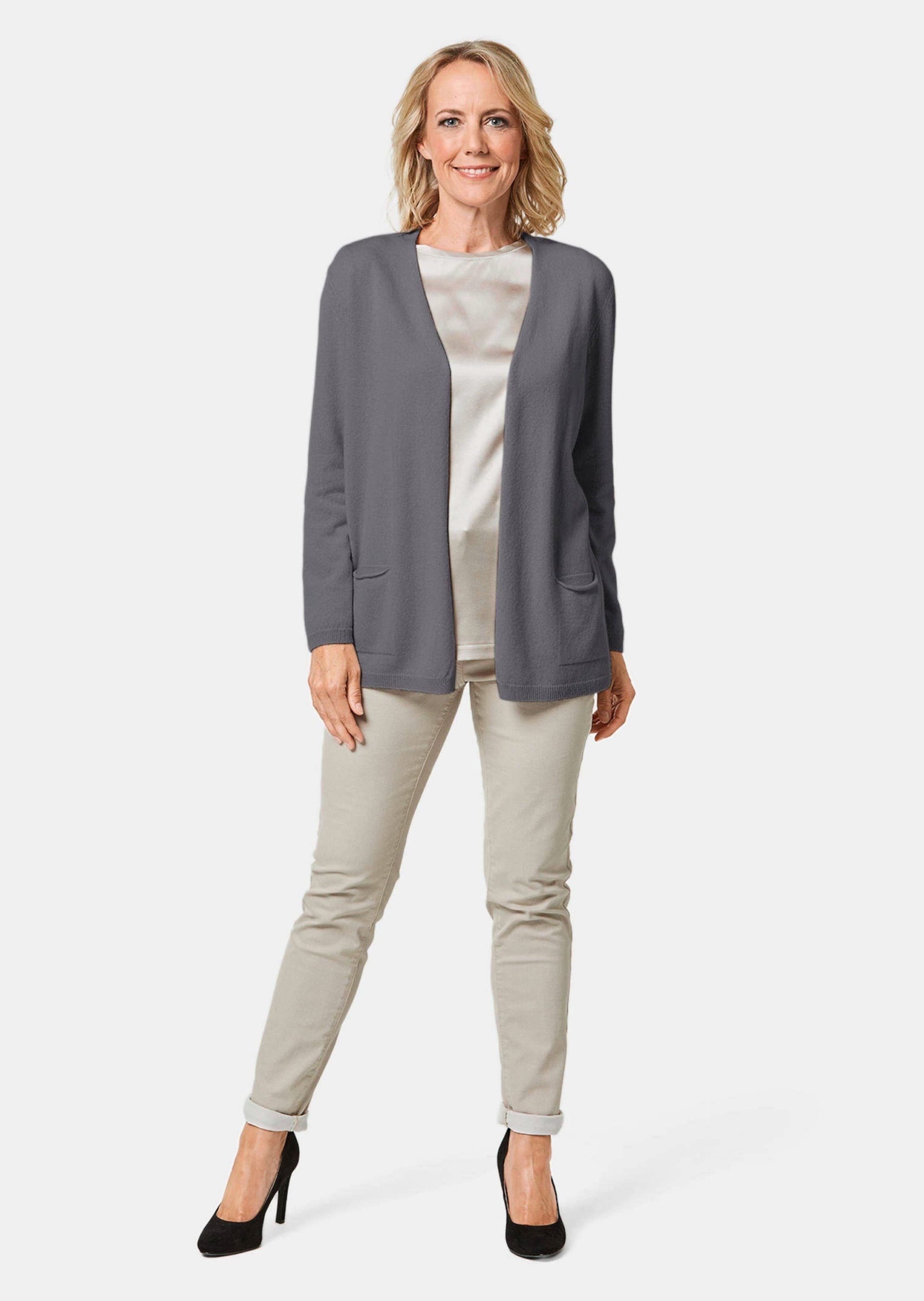 GOLDNER Kaschmirpullover Cardigan in langer offener günstig online kaufen